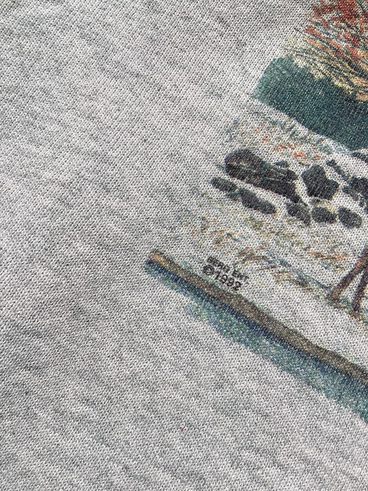 Fruit Of The Loom × Vintage Vtg 1992 Maine deer nature fruit of the loom grey sweatshirt Size US L / EU 52-54 / 3 - 4 Thumbnail