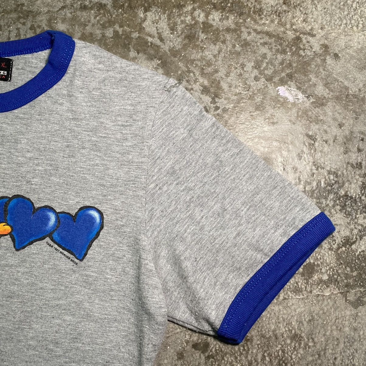 Acme Clothing VINTAGE 1987 LOONEY TUNES TWEETY RINGER T SHIRT Size US XXS / EU 40 - 6 Thumbnail