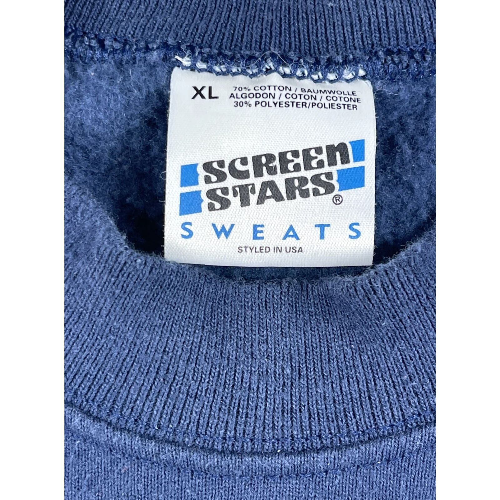 Vintage VINTAGE Screen Stars XL Blue Oxford University Crewneck Sweatshirt Crew Neck Cotton Logo USA 80s 90s Long Sleeve Men Shirt Size US XL / EU 56 / 4 - 3 Thumbnail