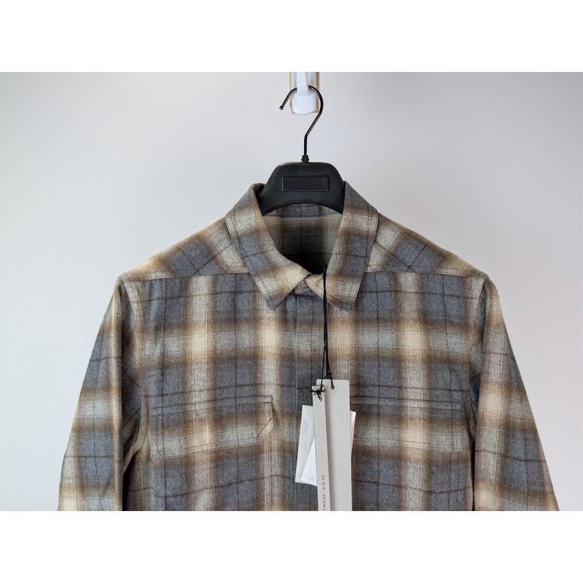 Rick Owens o1rshd1 Plaid Cotton Outershirt in Grey Size US M / EU 48-50 / 2 - 3 Thumbnail