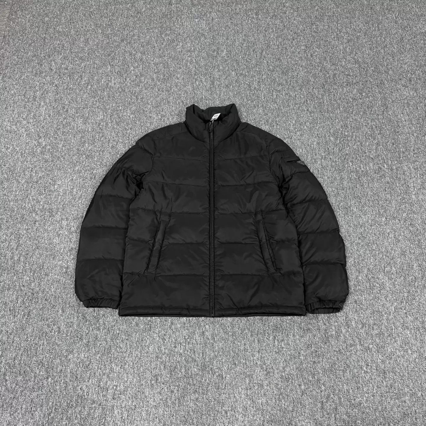 Prada Prada Black Triangle Logo Stand Collar Down Jacket Size US L / EU 52-54 / 3 - 1 Thumbnail