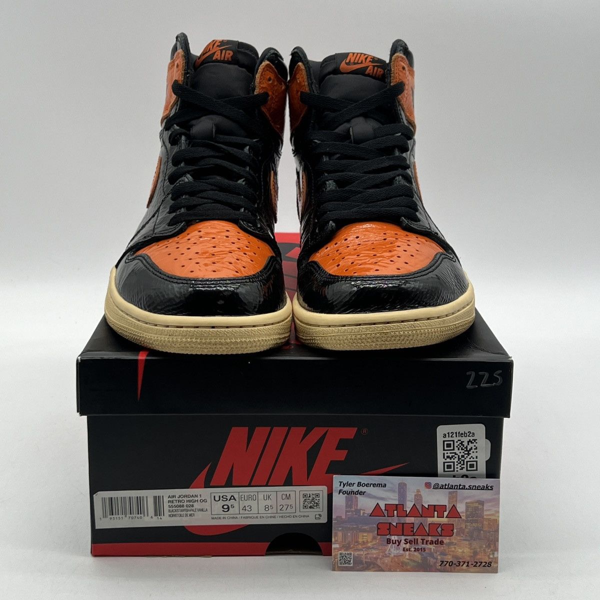 Nike Air Jordan 1 high shattered backboard 3.0 Size US 9.5 / EU 42-43 - 2 Thumbnail