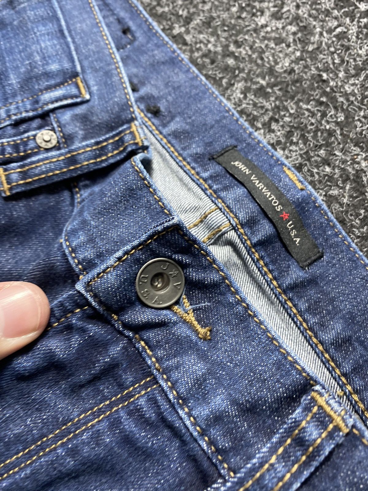John Varvatos × Vintage Designer John Varvatos Usa Skinny Denim Mens Jeans Opium Size US 32 / EU 48 - 8 Thumbnail