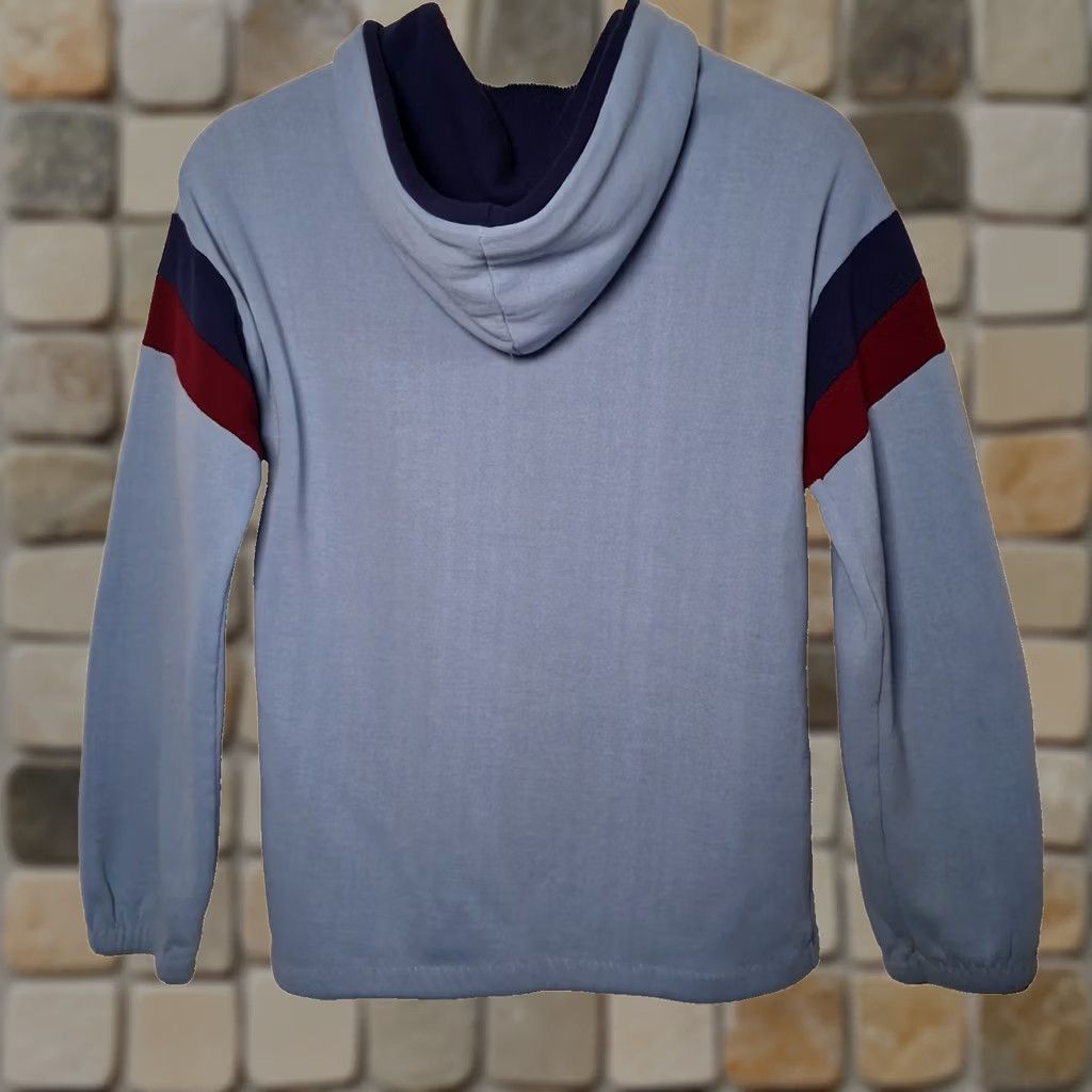 Vintage VINTAGE Topic Knits Hooded Sweatshirt Women L Blue Retro Sport Hoodie Knit Full Zip Pockets Made in USA Mens? Women? Size L / US 10 / IT 46 - 1 Thumbnail
