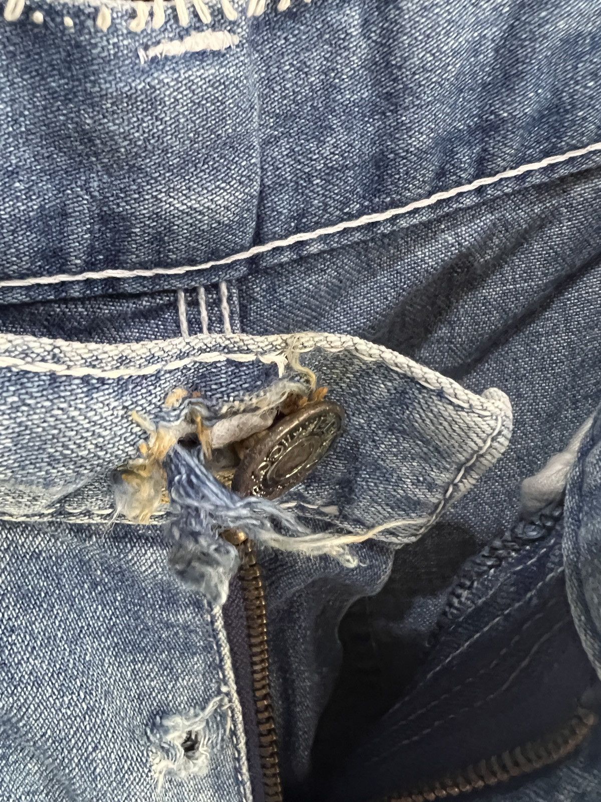 Edwin 🔥Rare Vintage Edwin Carpenter Distressed Denim Size US 26 / EU 42 - 11 Thumbnail
