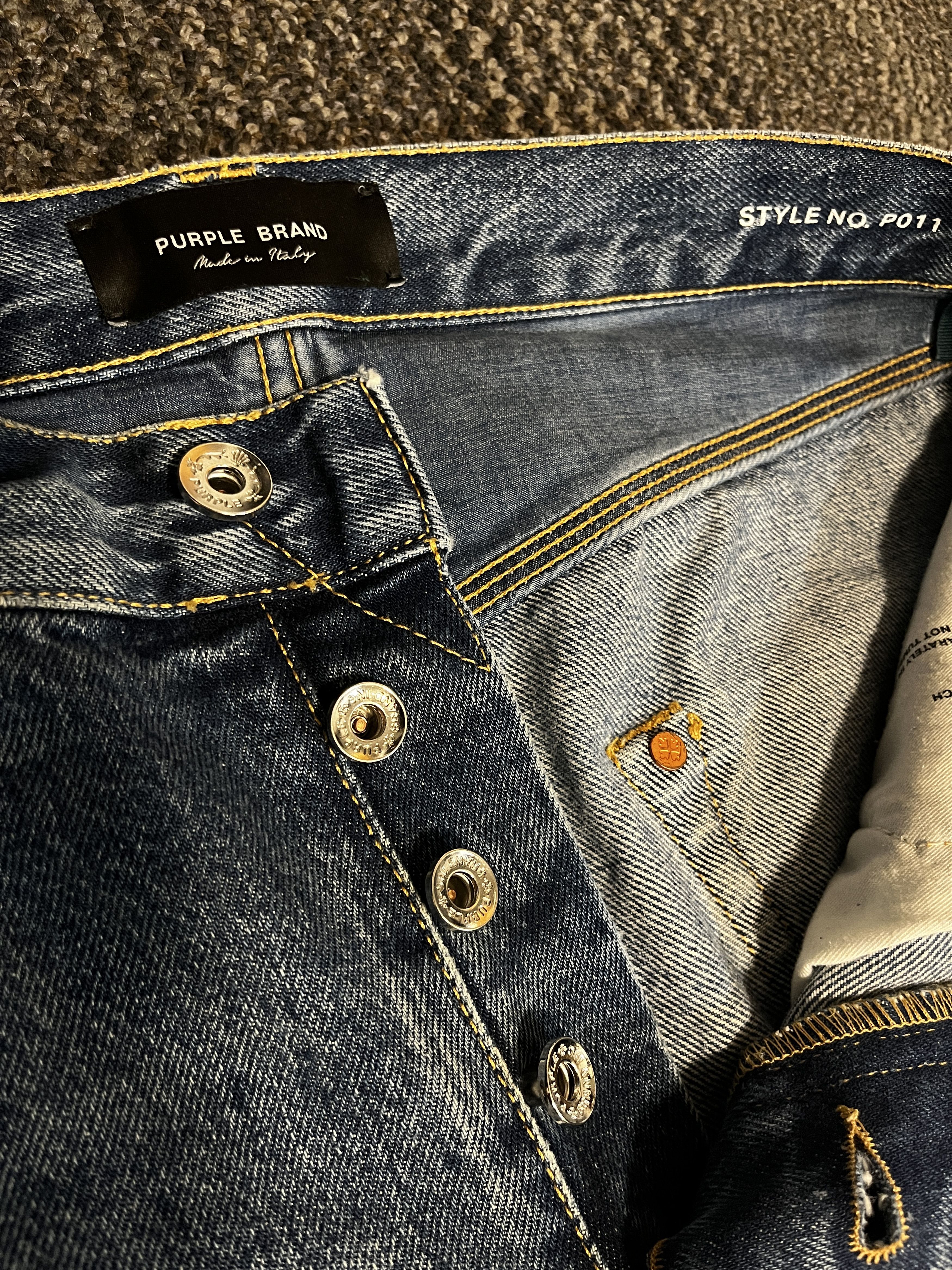 Purple × Purple Brand Italian Made Limited Edition Classic Blue Washed Denim Size US 32 / EU 48 - 5 Thumbnail
