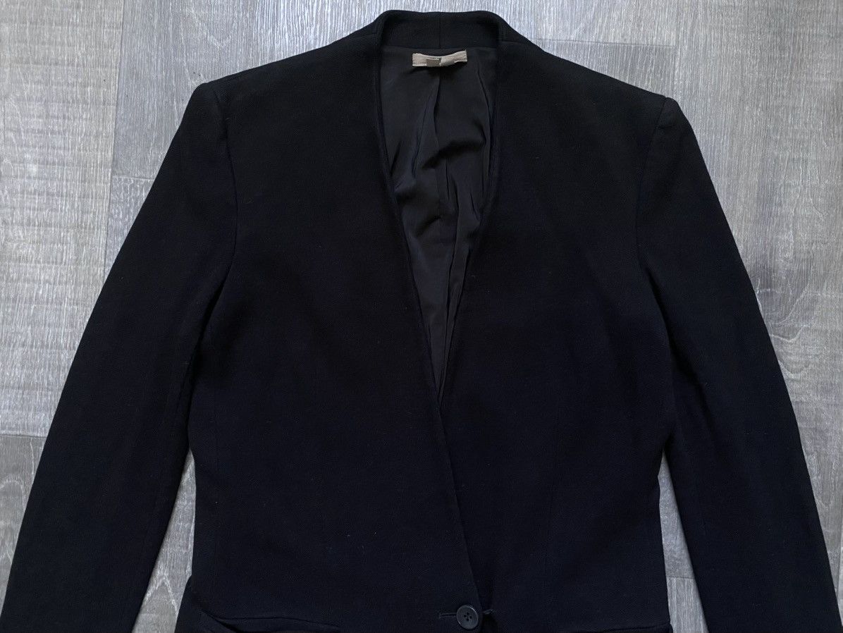 Helmut Lang Women’s Helmut Lang Made in USA Black Viscose Blazer Jacket Size M / US 6-8 / IT 42-44 - 4 Thumbnail