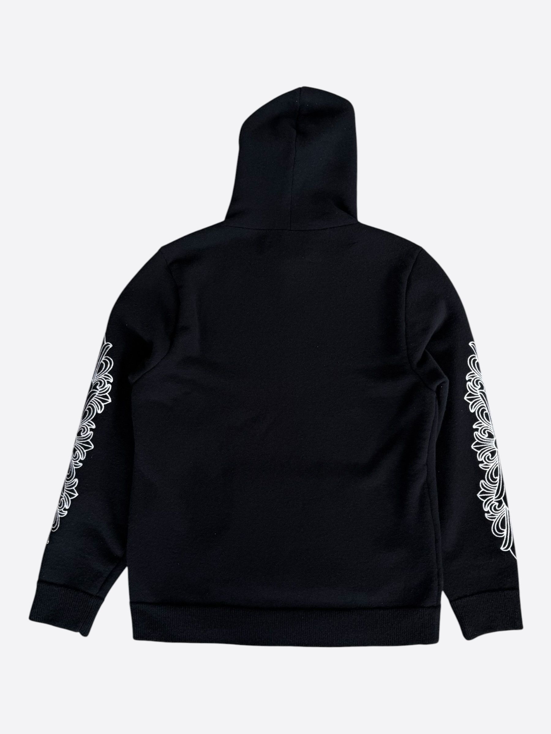 Chrome Hearts Chrome Hearts Black & White Floral Cashmere Hoodie Size US L / EU 52-54 / 3 - 2 Thumbnail