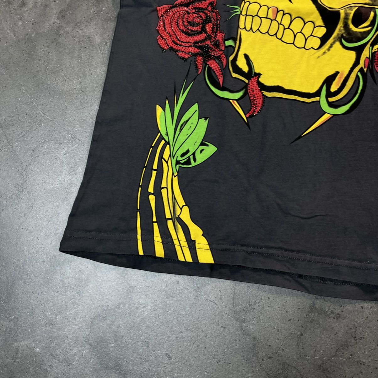 Ed Hardy Vintage 00s Ed Hardy Audigier Swag Skull Big Logo Tee Tshirt Size US L / EU 52-54 / 3 - 7 Thumbnail