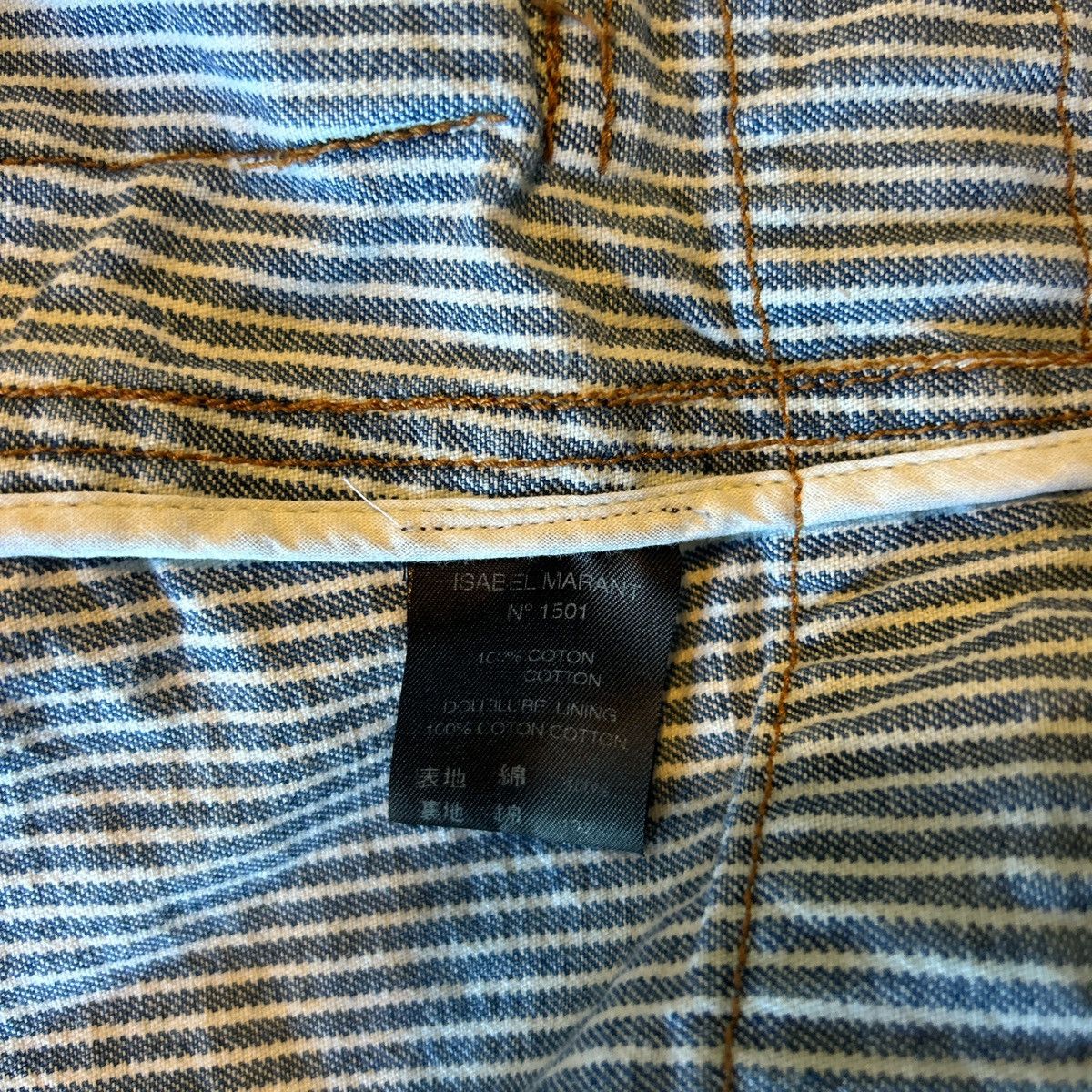 Isabel Marant Etoile isabel marant pinstripe military jacket Size XS / US 0-2 / IT 36-38 - 7 Thumbnail
