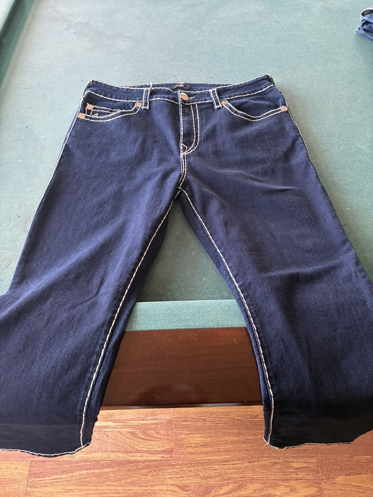 True Religion True Religion Navy Blue/White Stitching Men’s Size US 36 / EU 52 - 1 Thumbnail