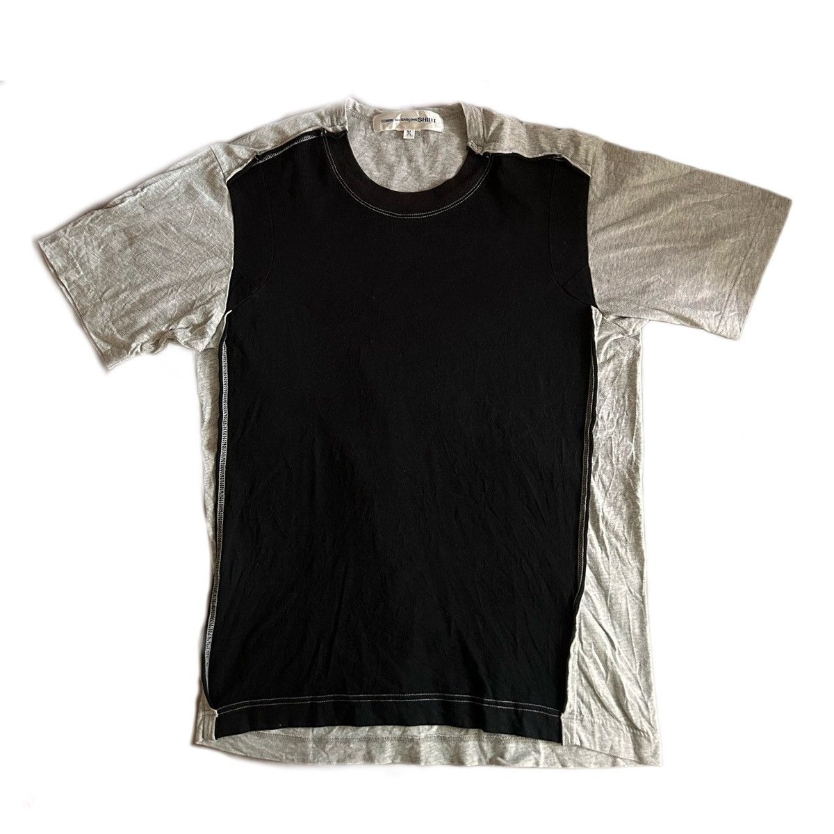 Comme des Garcons × Comme des Garcons SHIRT × Japanese Brand Comme des Garçons SHIRT Reconstructed Tee Size US M / EU 48-50 / 2 - 1 Thumbnail