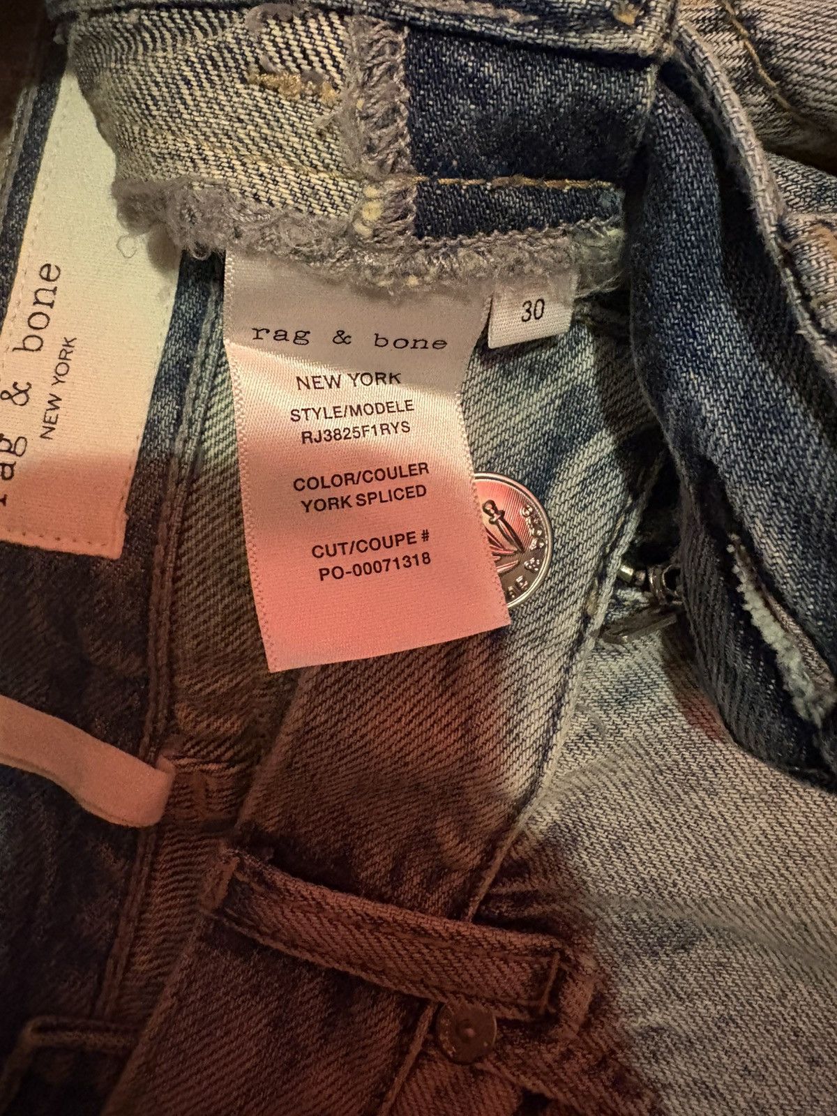 Rag & Bone Shea Ankle Relaxed Straight Jeans Size 30" / US 8 / IT 44 - 3 Thumbnail
