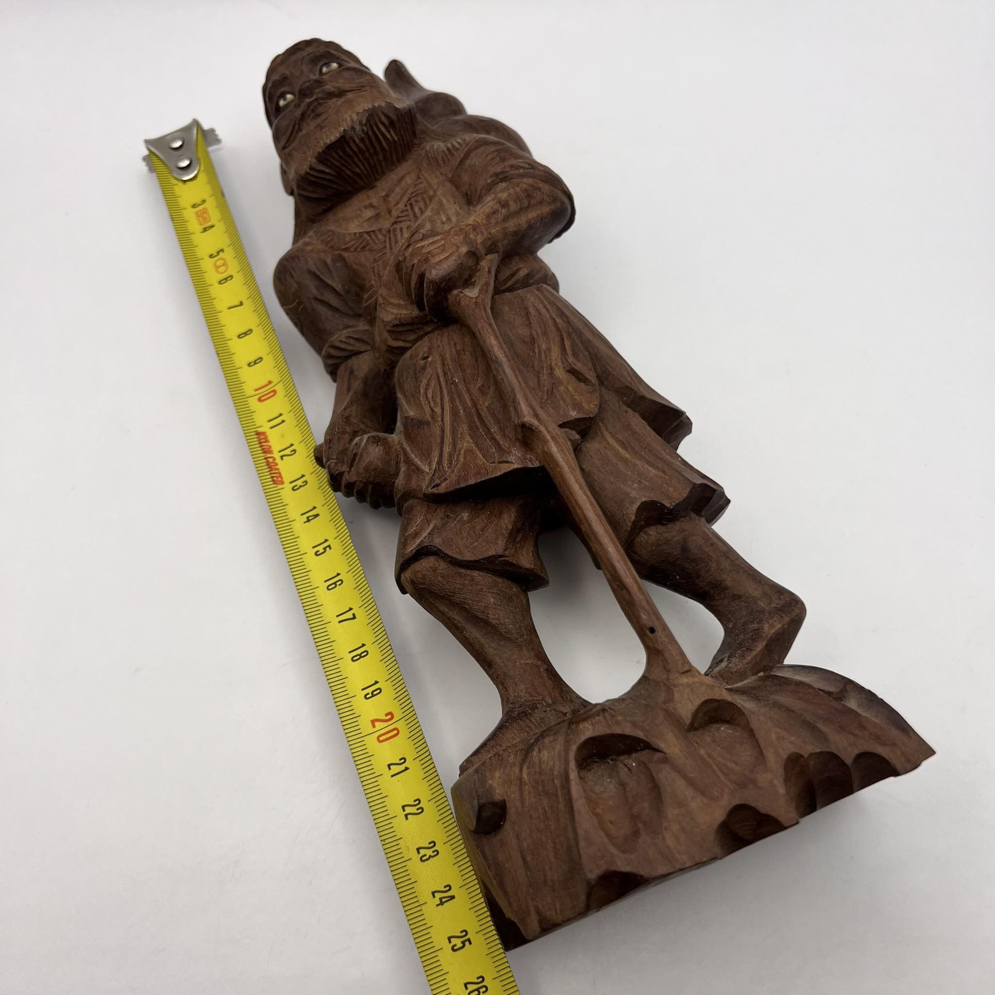 Vintage Vintag Hand Carved Figure apanese Man Collectible Home Decor Size ONE SIZE - 5 Thumbnail