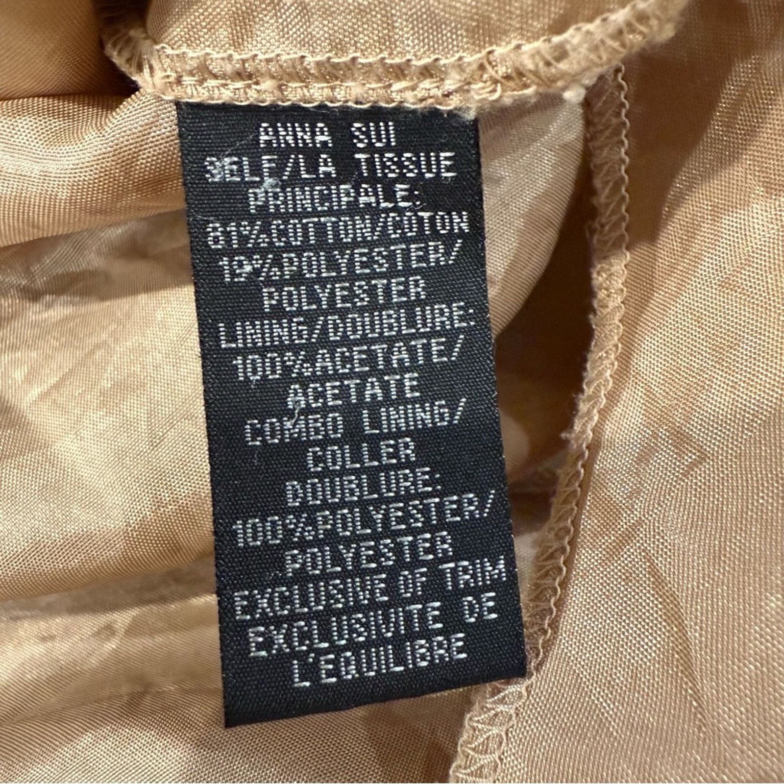 Anna Sui Anna Sui x Anthropologie Lace Overlay Shift Dress Womens 4 Size S / US 4 / IT 40 - 5 Thumbnail