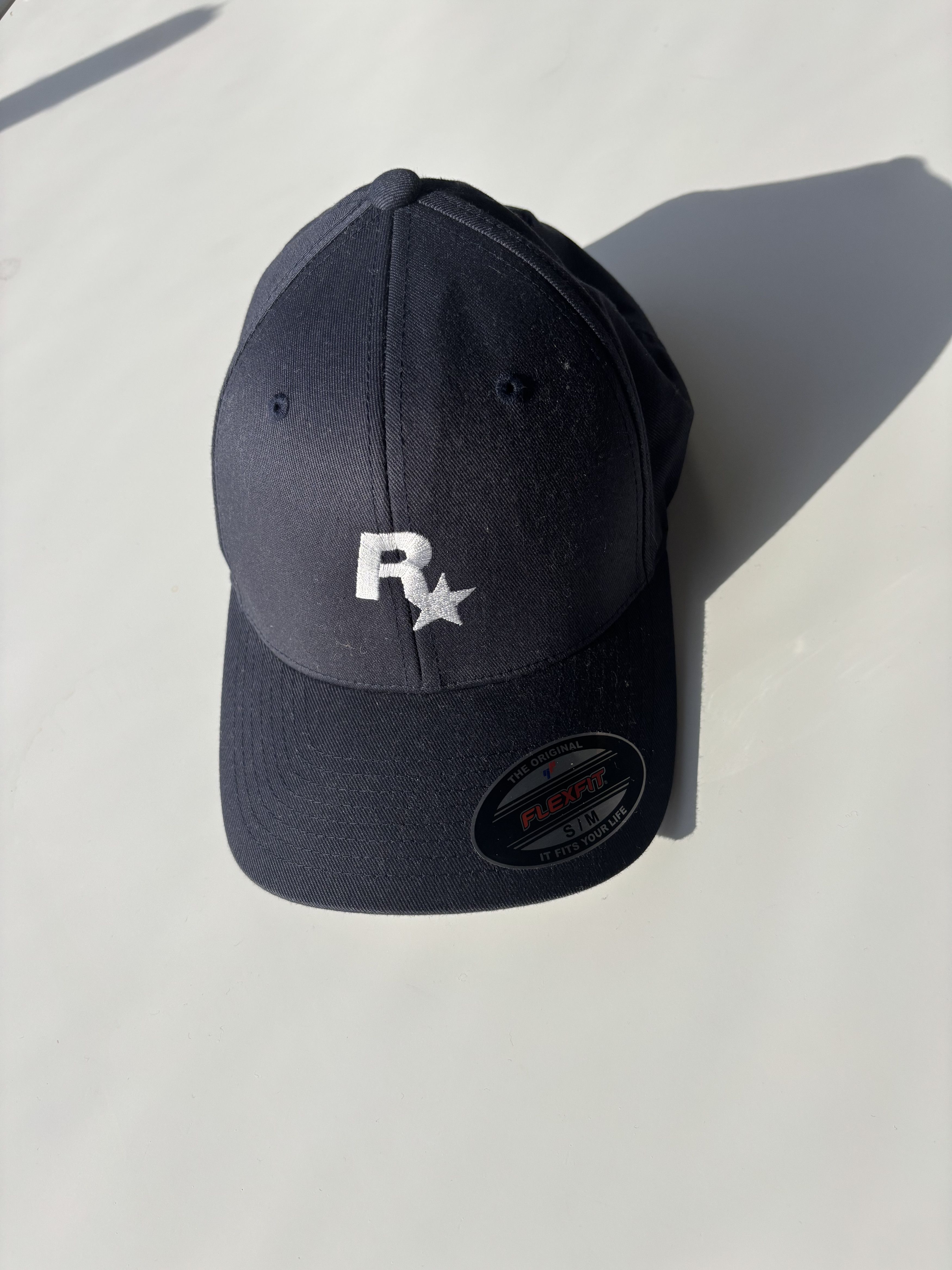 Rockstar Games Rockstar Games (R) Navy Flexfit Cap Size ONE SIZE - 1 Thumbnail