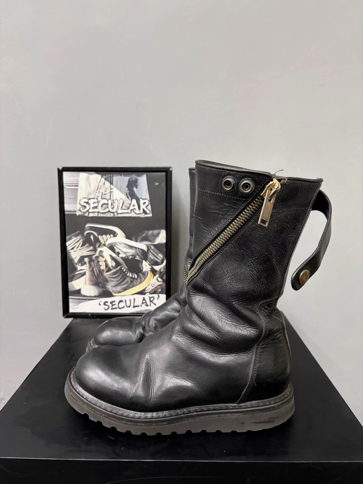 Rick Owens Rick Owens Spiral Zip Military Boots K34 Size US 6 / IT 36 - 2 Thumbnail