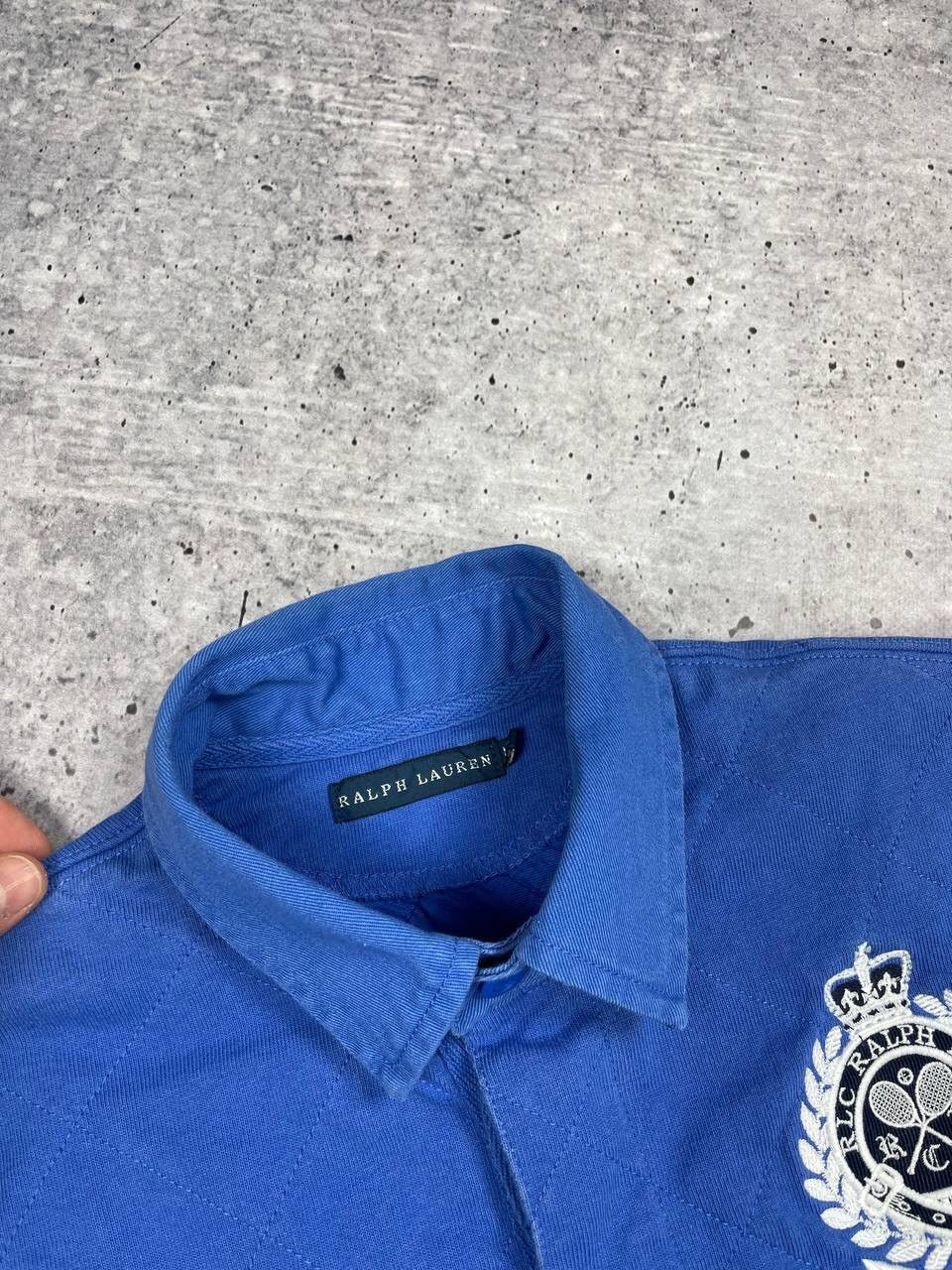 Polo Ralph Lauren × Vintage Vintage Ralph Lauren Blue Big Logo Y2K Longsleeve Sweatshirt Size US S / EU 44-46 / 1 - 11 Thumbnail