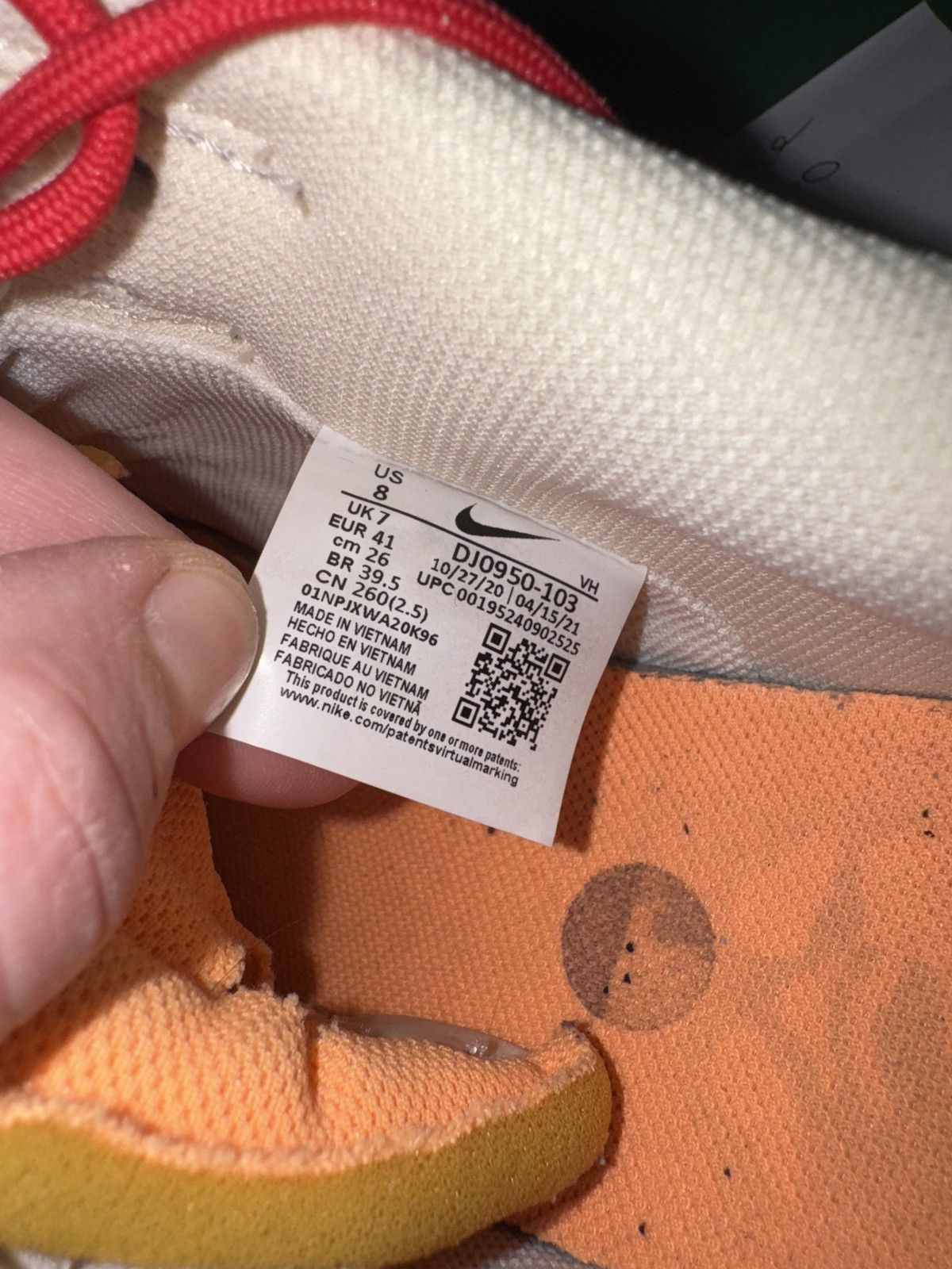Nike Nike Dunk Off White Lot 40 - Used - 100% Authentic Size US 8 / EU 41 - 11 Thumbnail