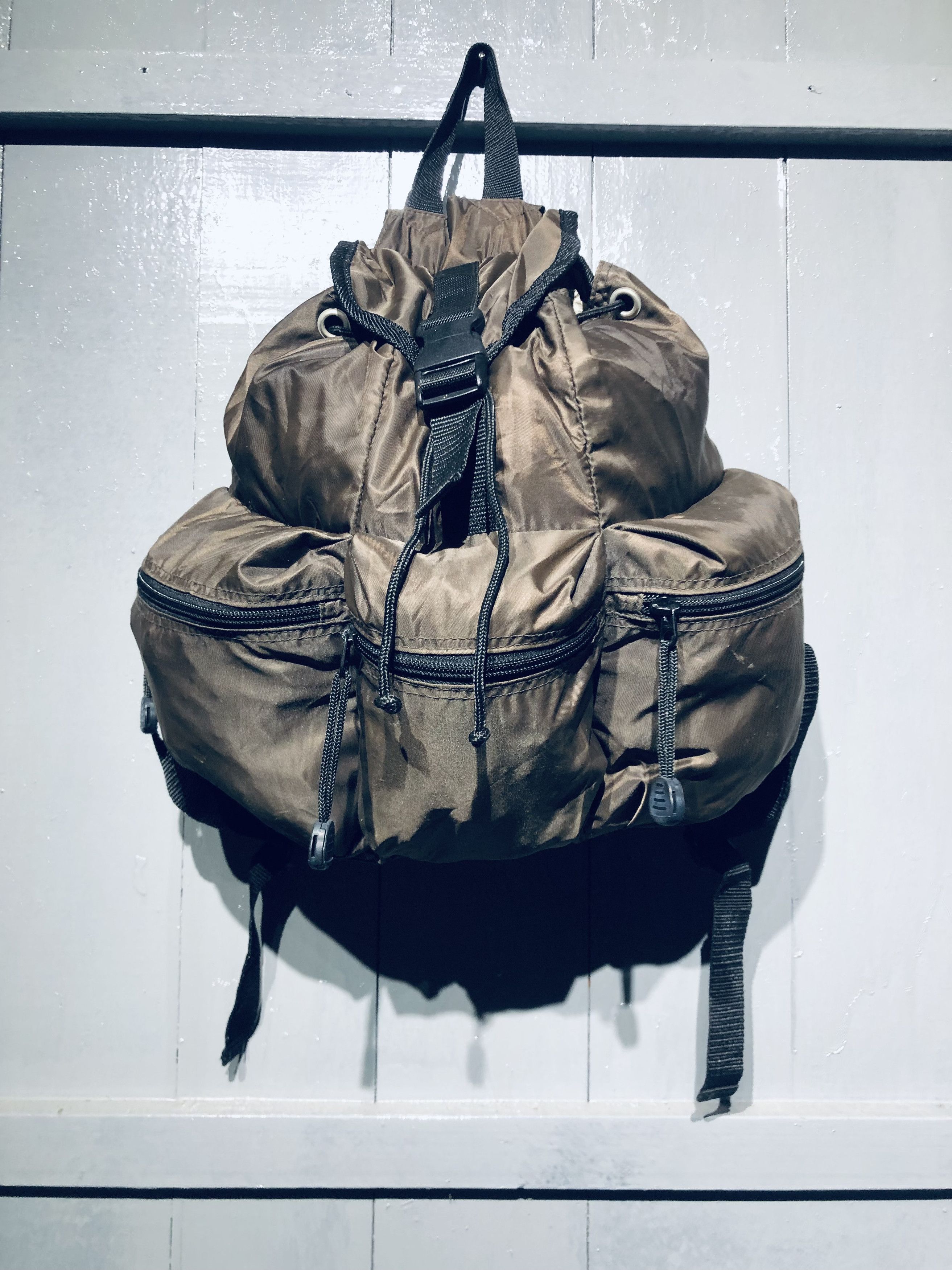 Japanese Brand Japanese Nylon Style 3 Pocket Outside Backpack Size ONE SIZE - 12 Thumbnail