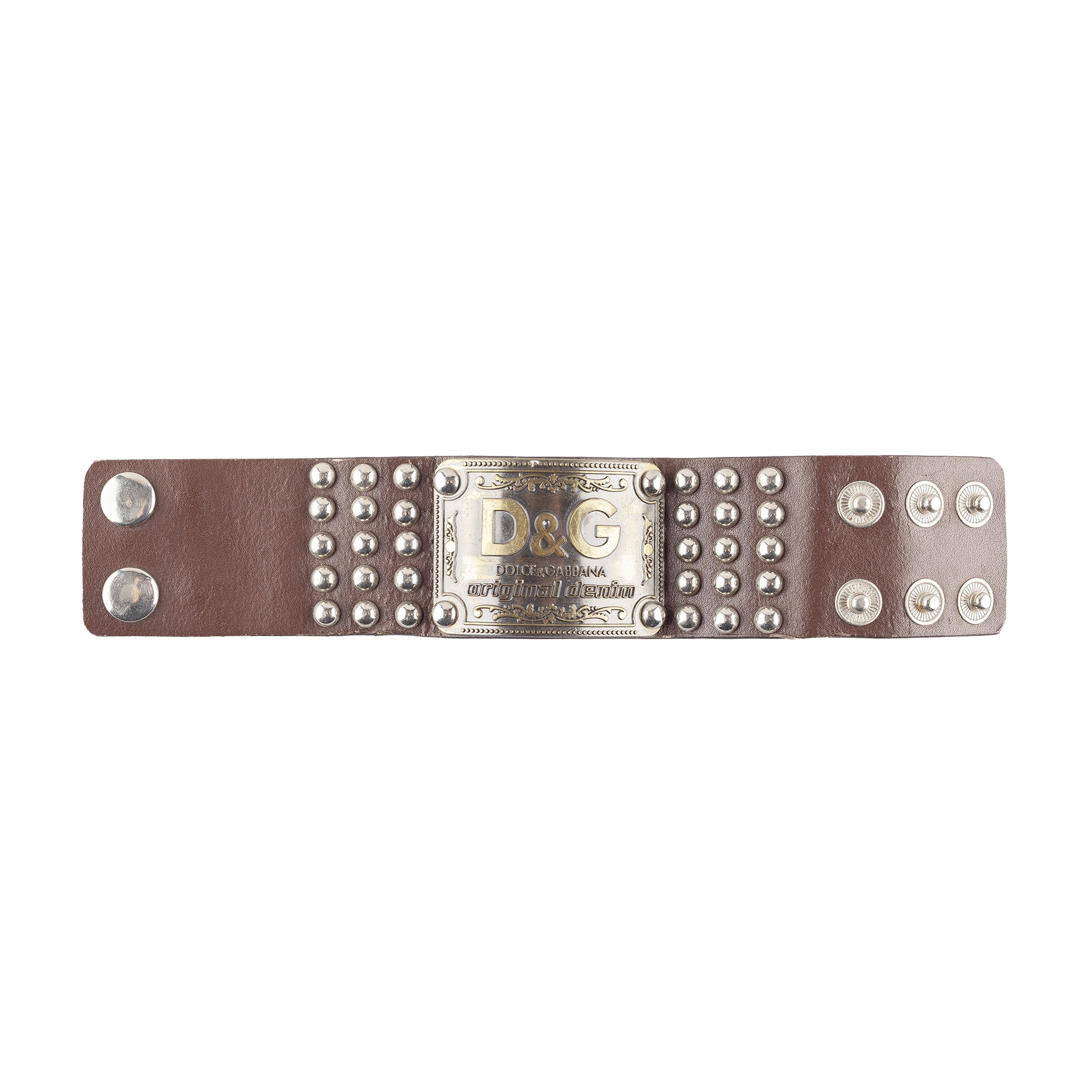 Dolce & Gabbana Leather Studded Bracelet | Grailed
