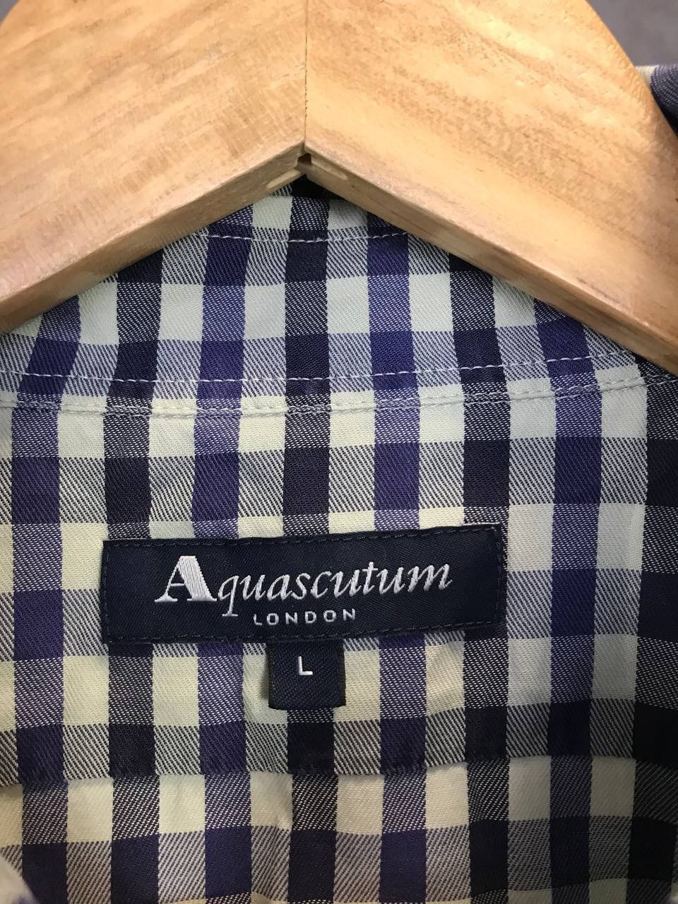 Aquascutum × Vintage Aquascutum casual designer vintage shirt Size US L / EU 52-54 / 3 - 3 Thumbnail