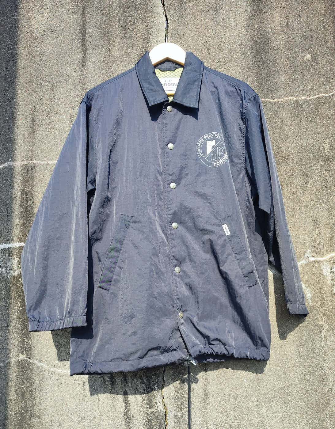 image of Stealvintage U.p Renoma Big Logo Jacket in Black, Men's (Size Large)
