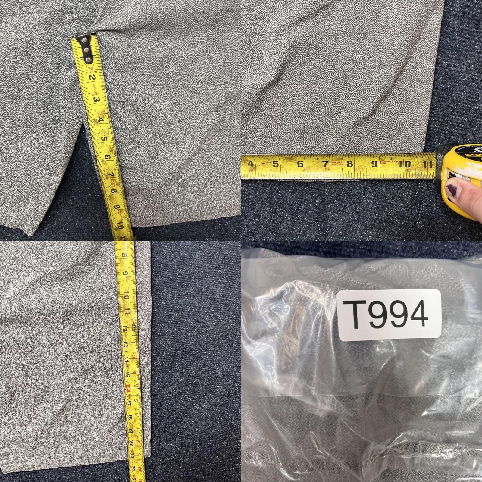 Vintage VINTAGE Tony Hawk Shorts Mens 32 Gray Y2K Chino Geometric Flat Front Casual Inseam Size US 32 / EU 48 - 8 Thumbnail
