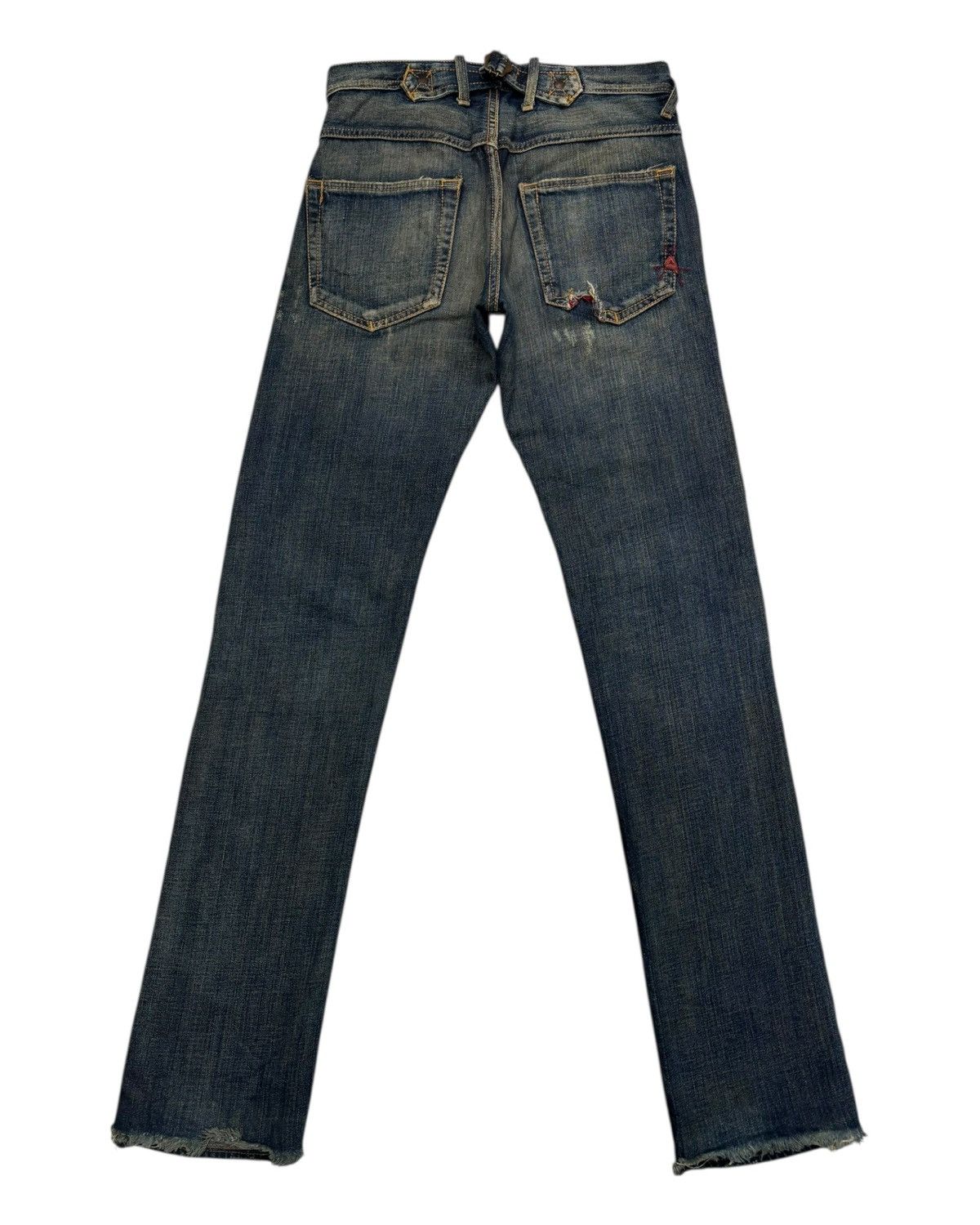 If Six Was Nine × Yasuyuki Ishii RIPPED🔥DISTRESSED DENIM PATCHWORK SLIM FIT CYCLE JEANS ITALY Size US 30 / EU 46 - 9 Thumbnail