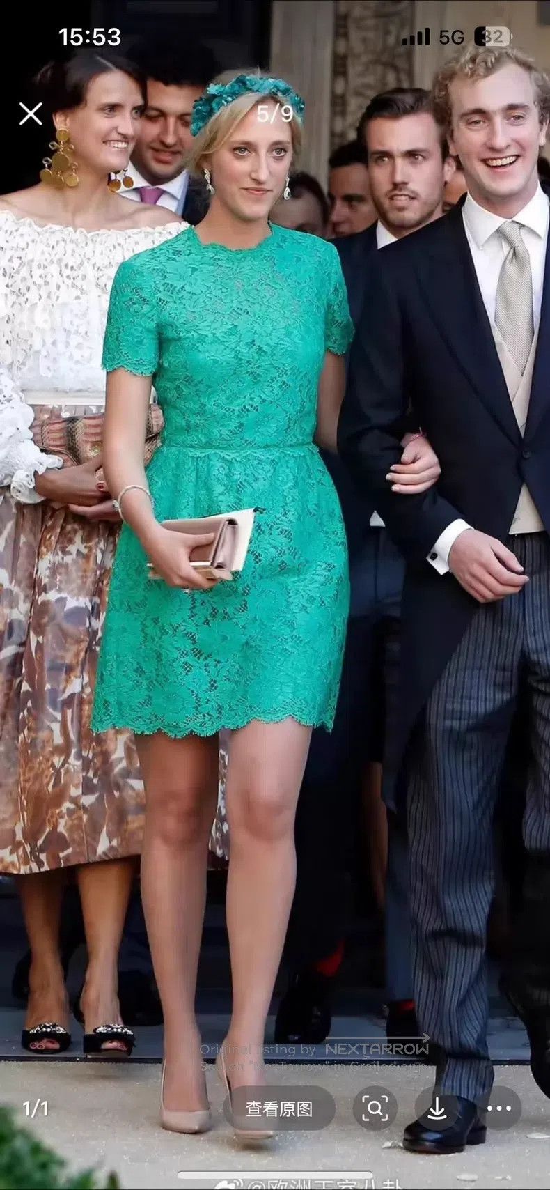 Valentino Valentino Green lace dress Size M / US 6-8 / IT 42-44 - 4 Thumbnail