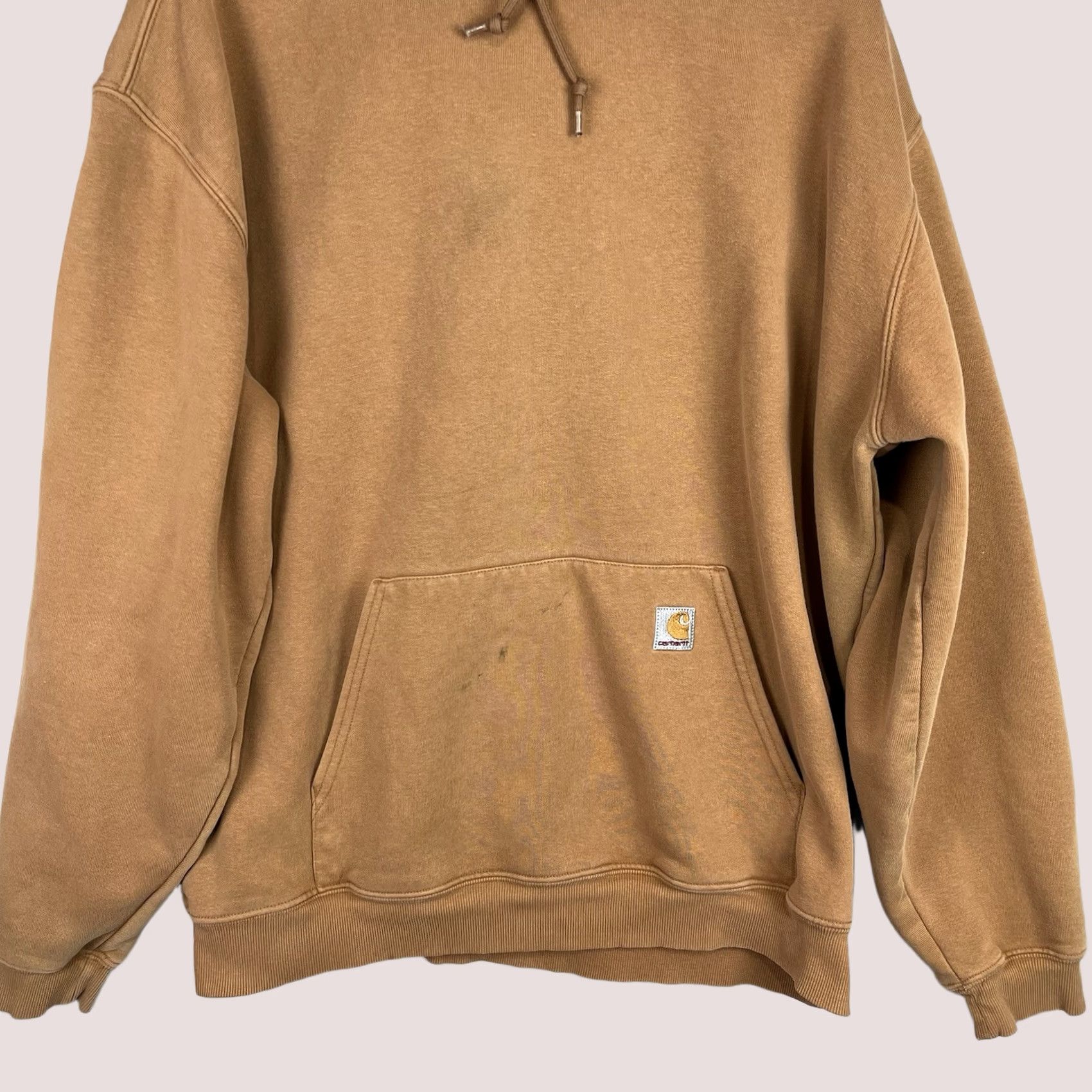 Carhartt VINTAGE Carhartt Hoodie Mens XL Brown Heavyweight Sweatshirt Fleece K184 BRN Y2K Size US XL / EU 56 / 4 - 1 Thumbnail
