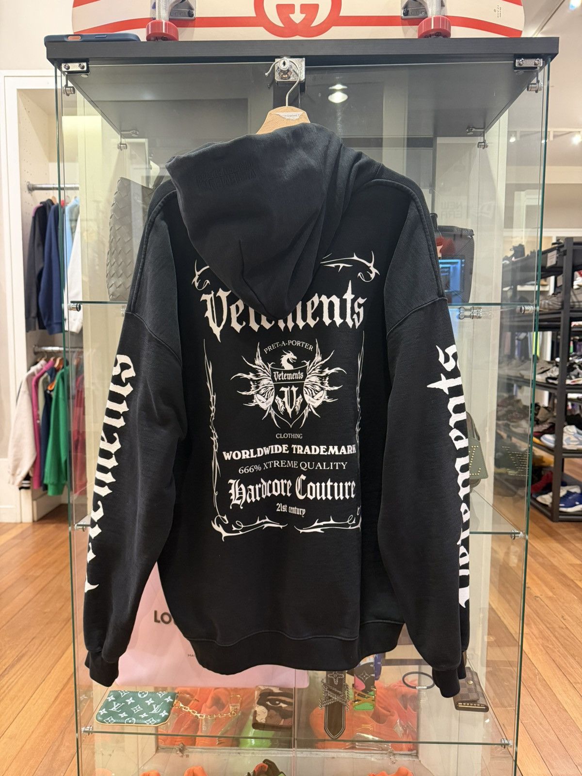 Vetements Vetements Gothic Black Label Hoodie Size US M / EU 48-50 / 2 - 2 Thumbnail