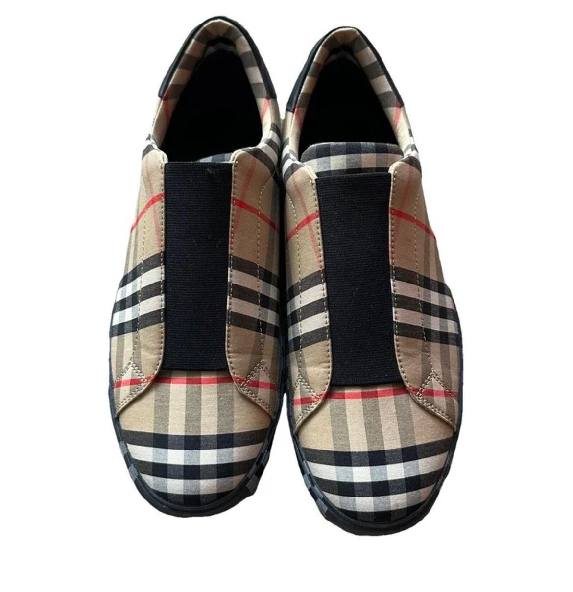 Burberry Authentic Burberry Check Slip-On Trainers EU 41 Size US 8 / EU 41 - 1 Thumbnail
