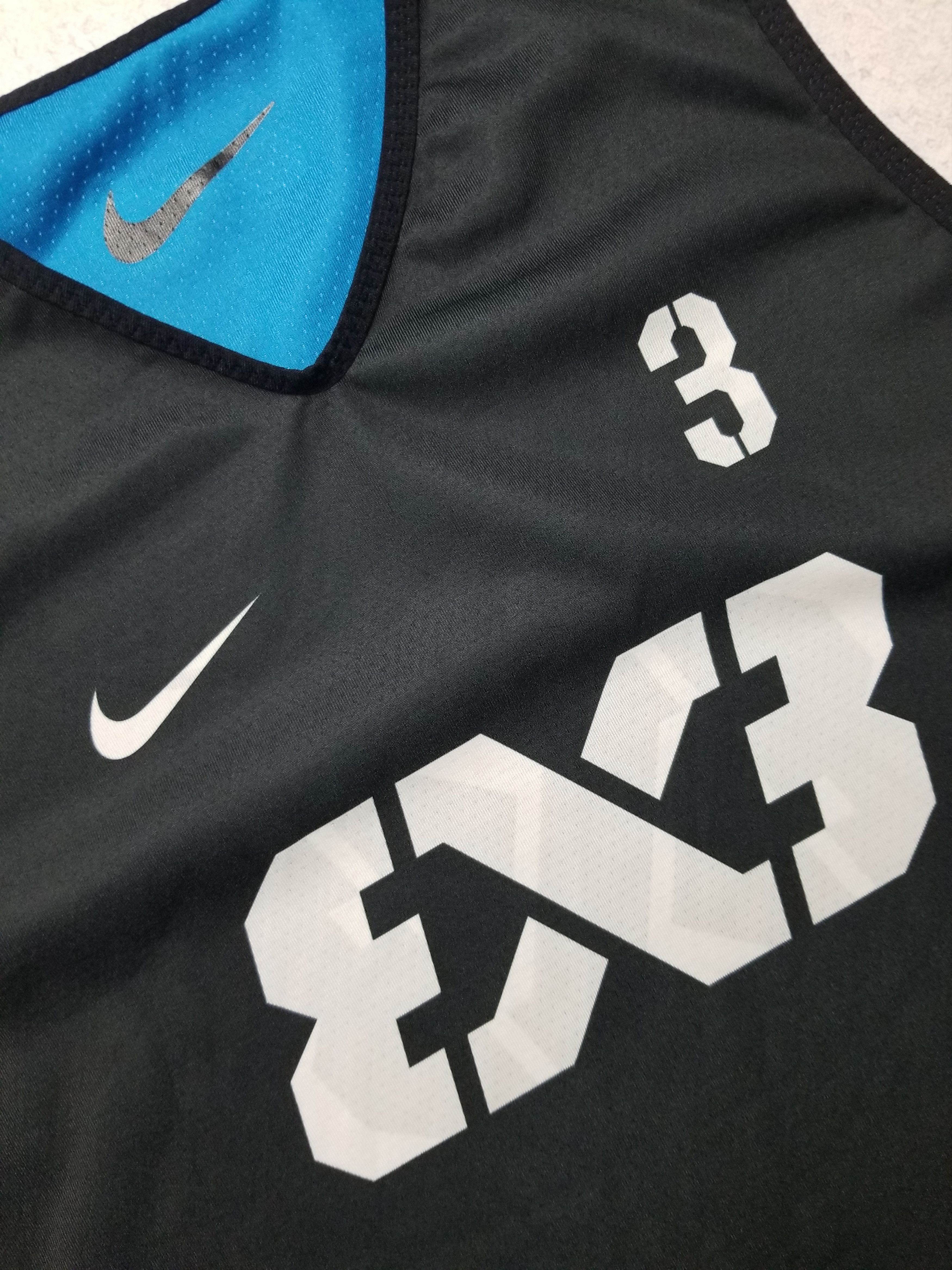 Nike Nike FIBA Team 3x3 #3 Reversible Basketball Jersey Size US XL / EU 56 / 4 - 6 Thumbnail
