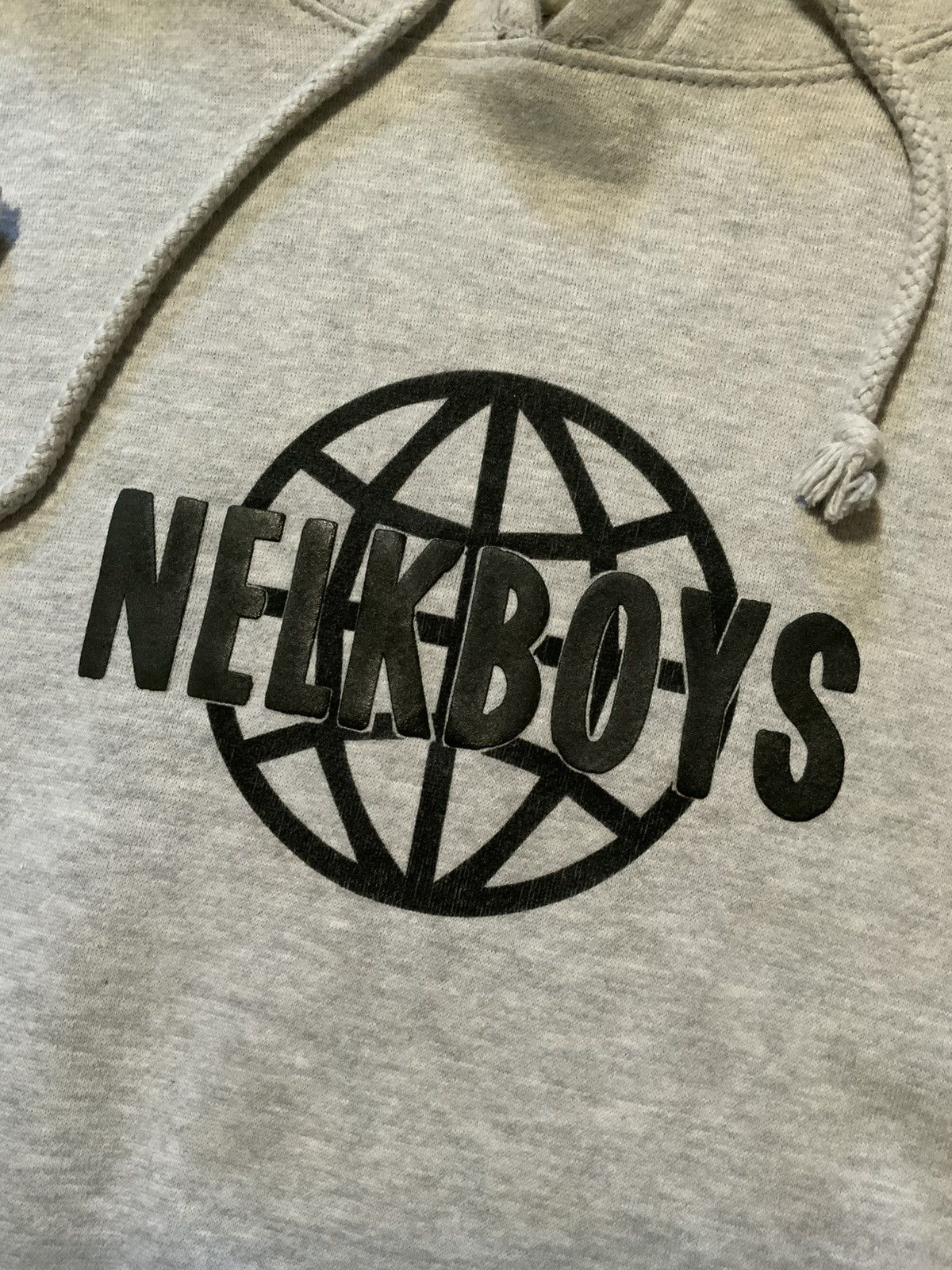 Full Send Nelk Boys Globe Puff Print YouTube Vlog Pullover Hoodie Size US L / EU 52-54 / 3 - 1 Thumbnail