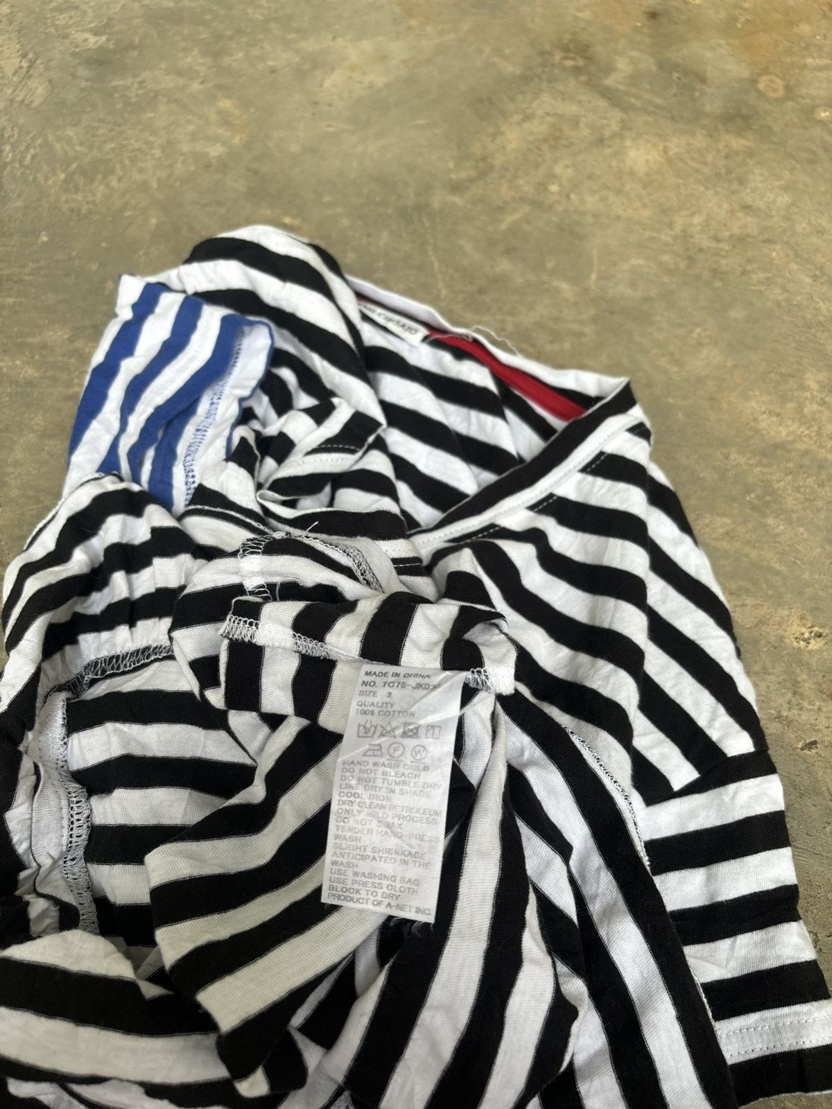 Tsumori Chisato Tsumori Chisato Issey Miyake Stripe Tshirt Size ONE SIZE - 8 Thumbnail