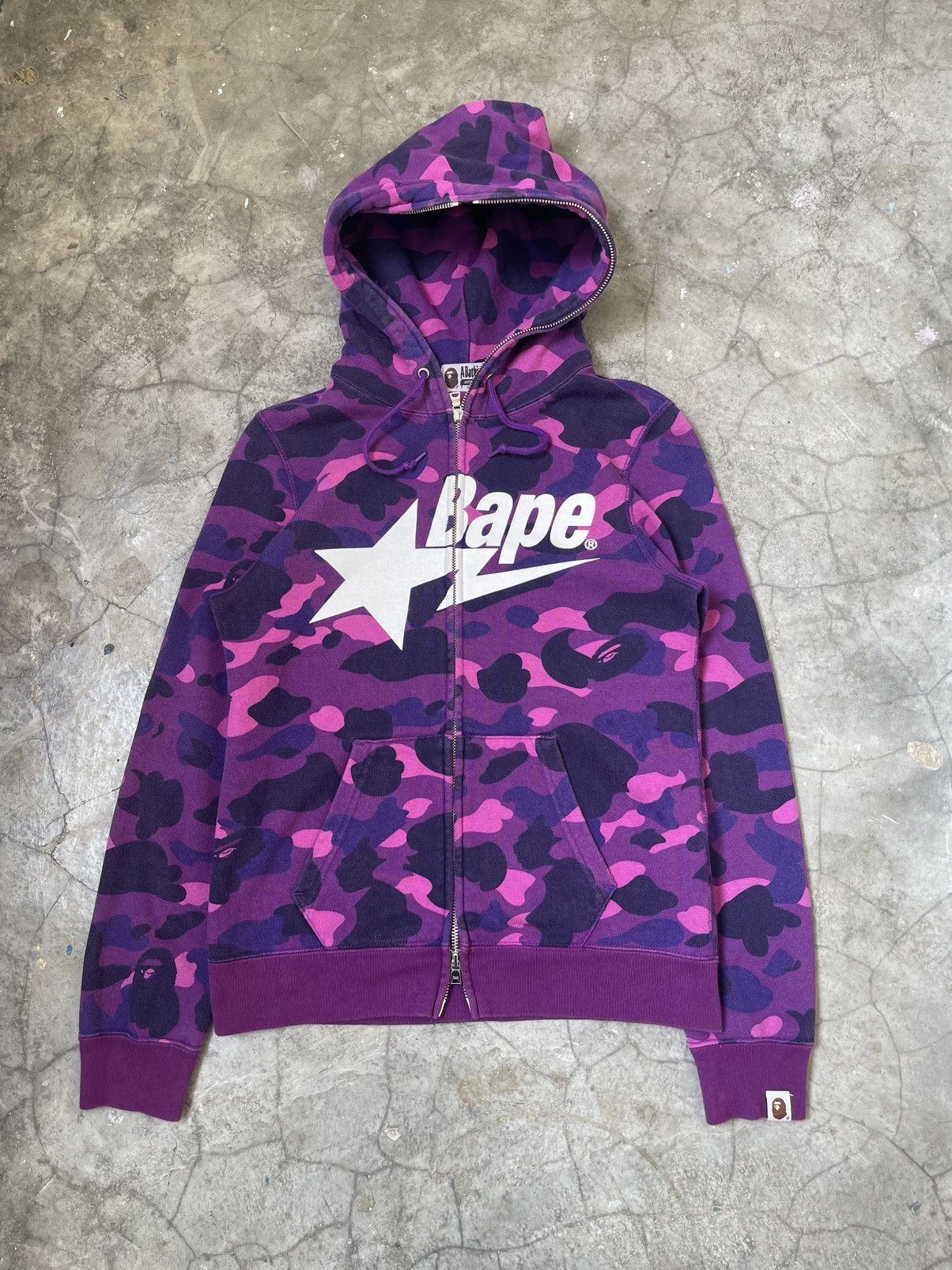 Bape Bape Purple Camo Sta Full Zip Hoodie Newjeans Fit Size XS / US 0-2 / IT 36-38 - 1 Thumbnail