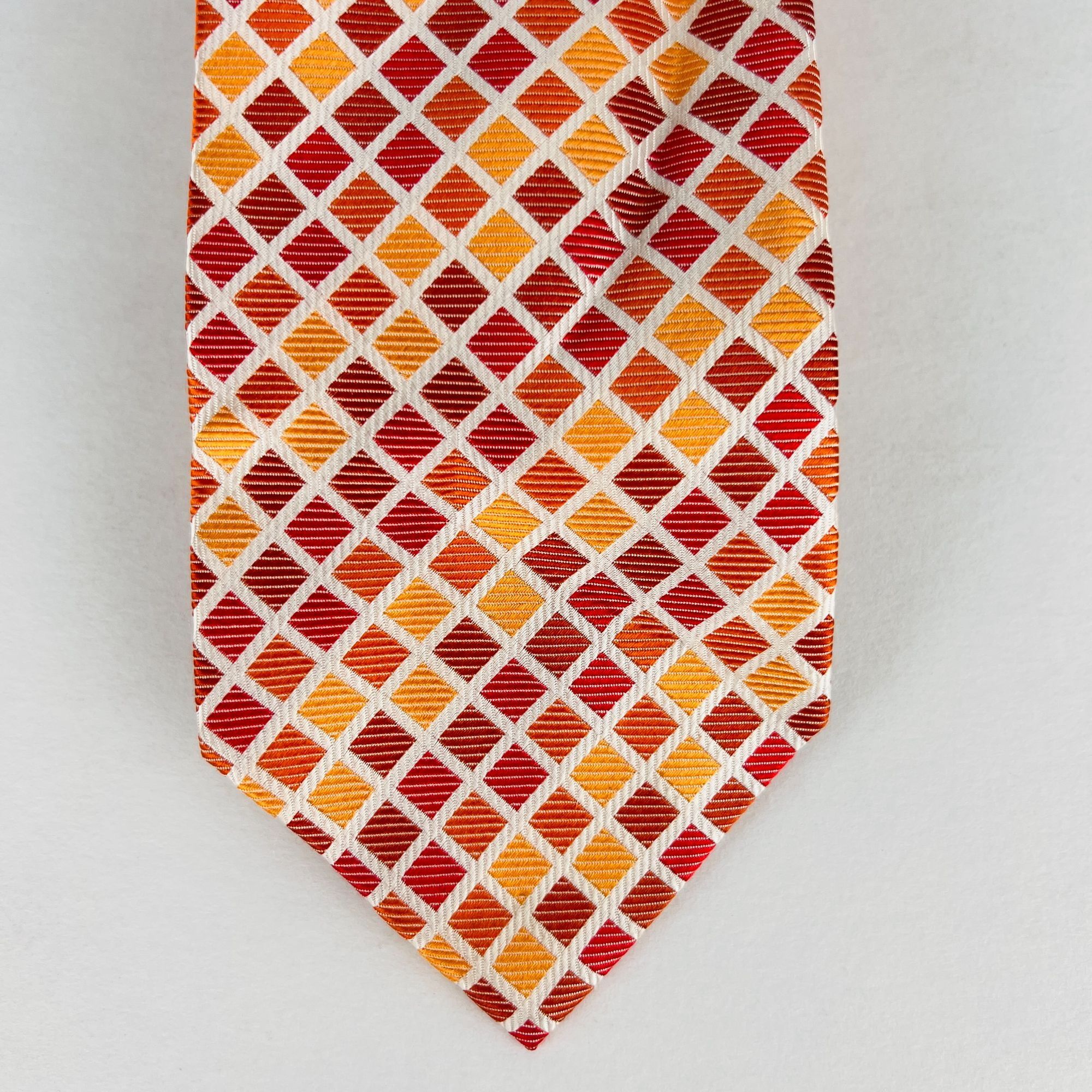 Stafford Stafford Performance Squares Orange Shades Necktie Tie Size ONE SIZE - 3 Thumbnail