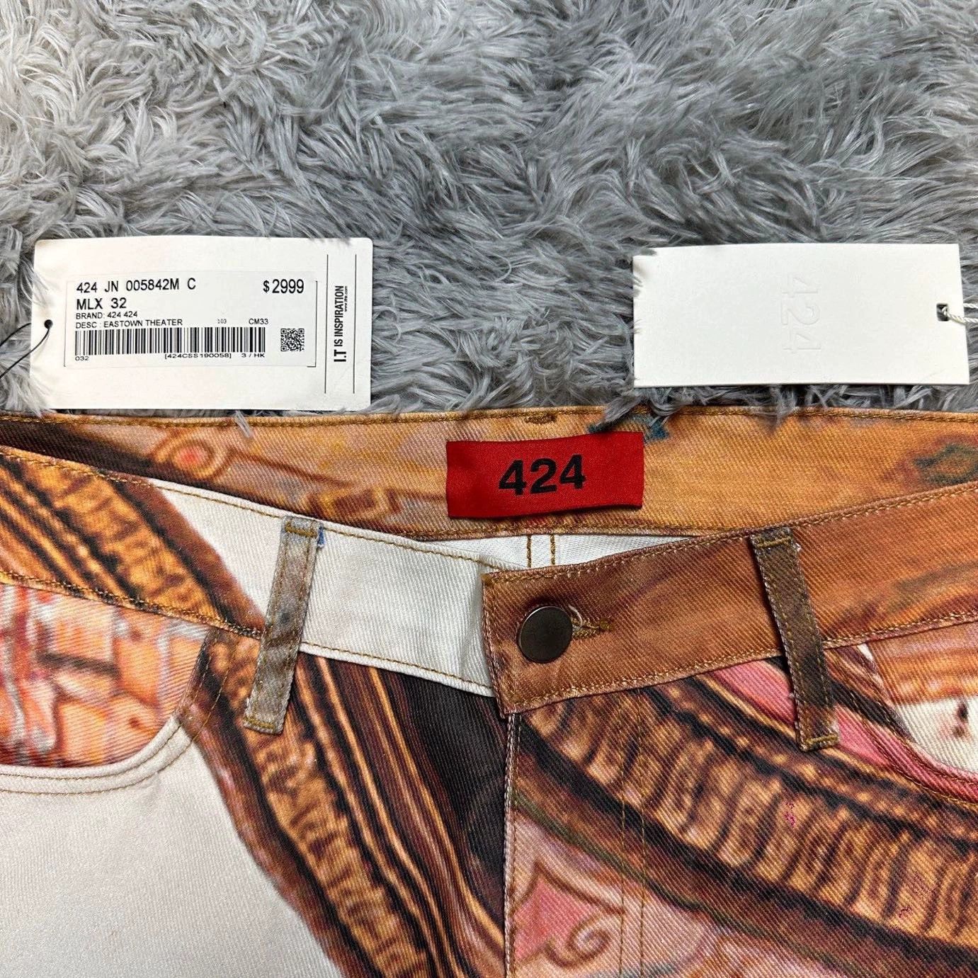 Stussy graffiti dyed denim pants for runway stars Size US 32 / EU 48 - 6 Thumbnail