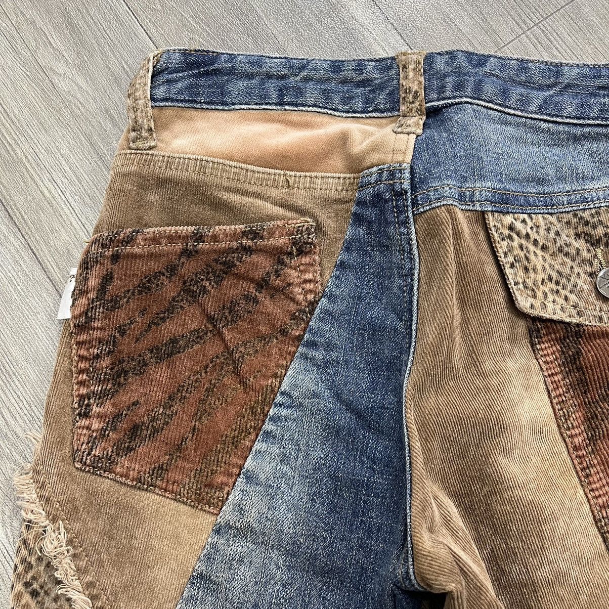 If Six Was Nine × Japanese Brand × Le Grande Bleu (L.G.B.) RARE🔥 XChromosomeinX Patchworked Leopard Denim Flare Jeans Size US 26 / EU 42 - 17 Thumbnail