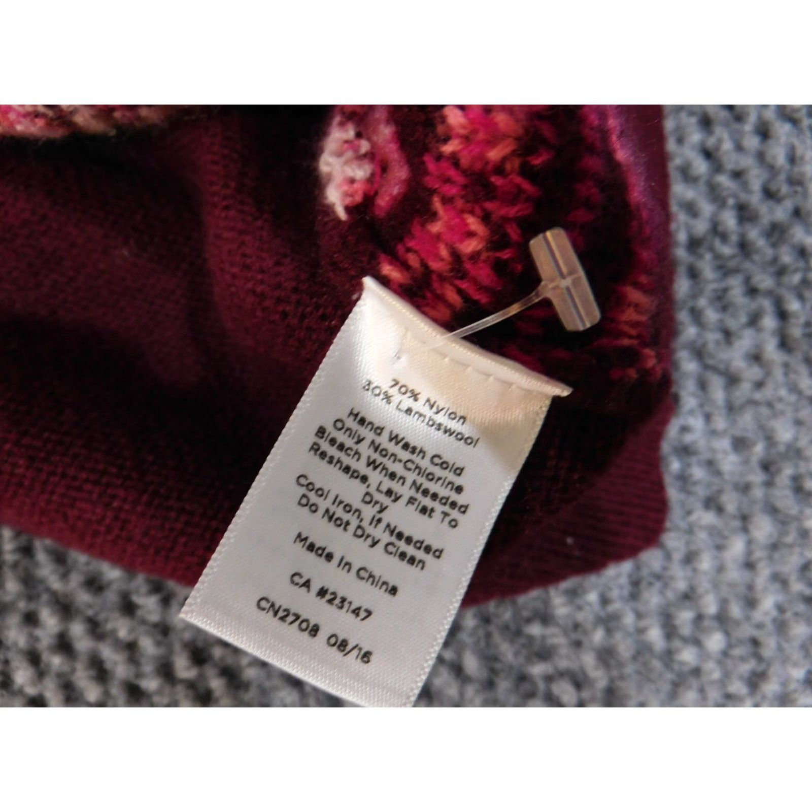 Talbots Talbots Sweater Pullover Regular Women M Purple Geometric Knit Nylon Wool Crew Neck Long Sleeve Modern Size M / US 6-8 / IT 42-44 - 7 Thumbnail
