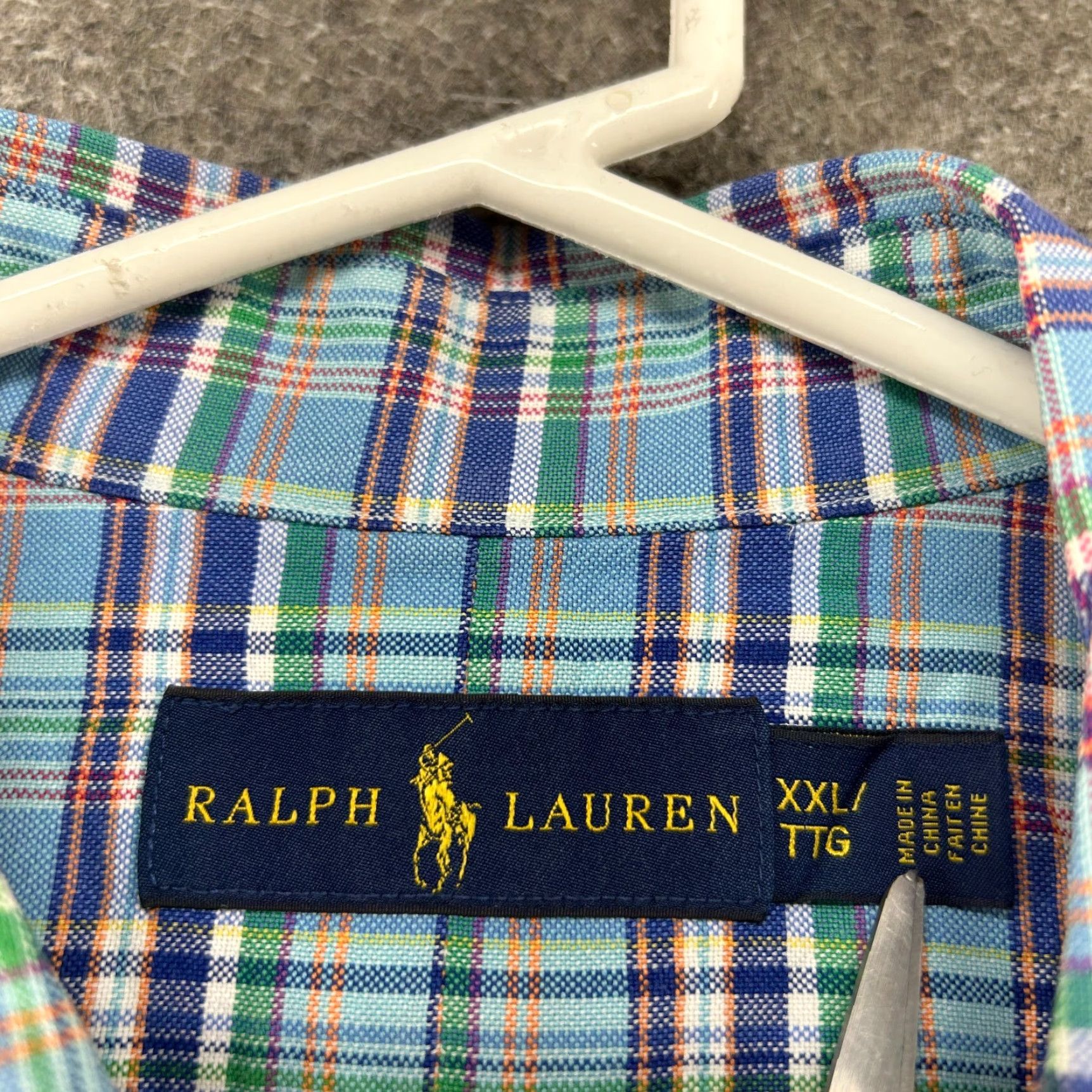 Ralph Lauren Ralph Lauren Shirt Men 2XL Button-Up Long Sleeve Plaid Multicolor Cotton Blue Green White Orange Button Down Size US XXL / EU 58 / 5 - 4 Thumbnail