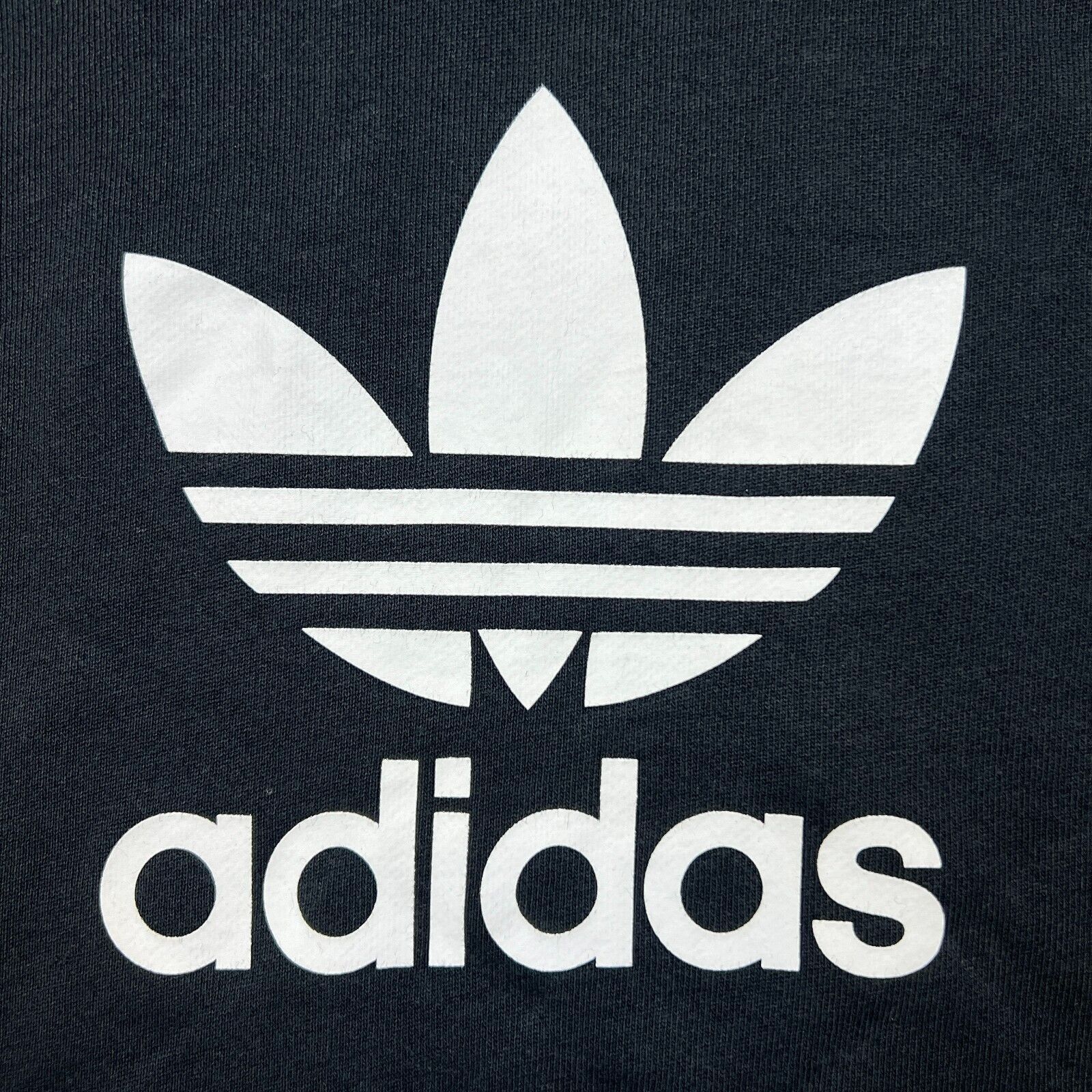 Adidas × Vintage Adidas Hoodie Medium Trefoil Spell Out Hooded Sweatshirt Size US M / EU 48-50 / 2 - 2 Thumbnail