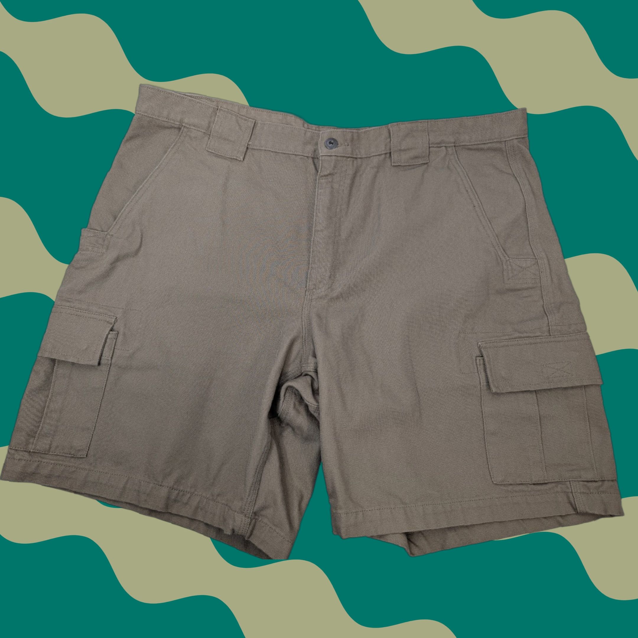 Duluth Trading Company Duluth Trading Shorts Mens 42 Khaki Cargo Utility Heavyweight Workwear Pockets Cargo Pocket Canvas Cotton Brown Regular Mens Shorts Size US 42 / EU 58 - 1 Thumbnail