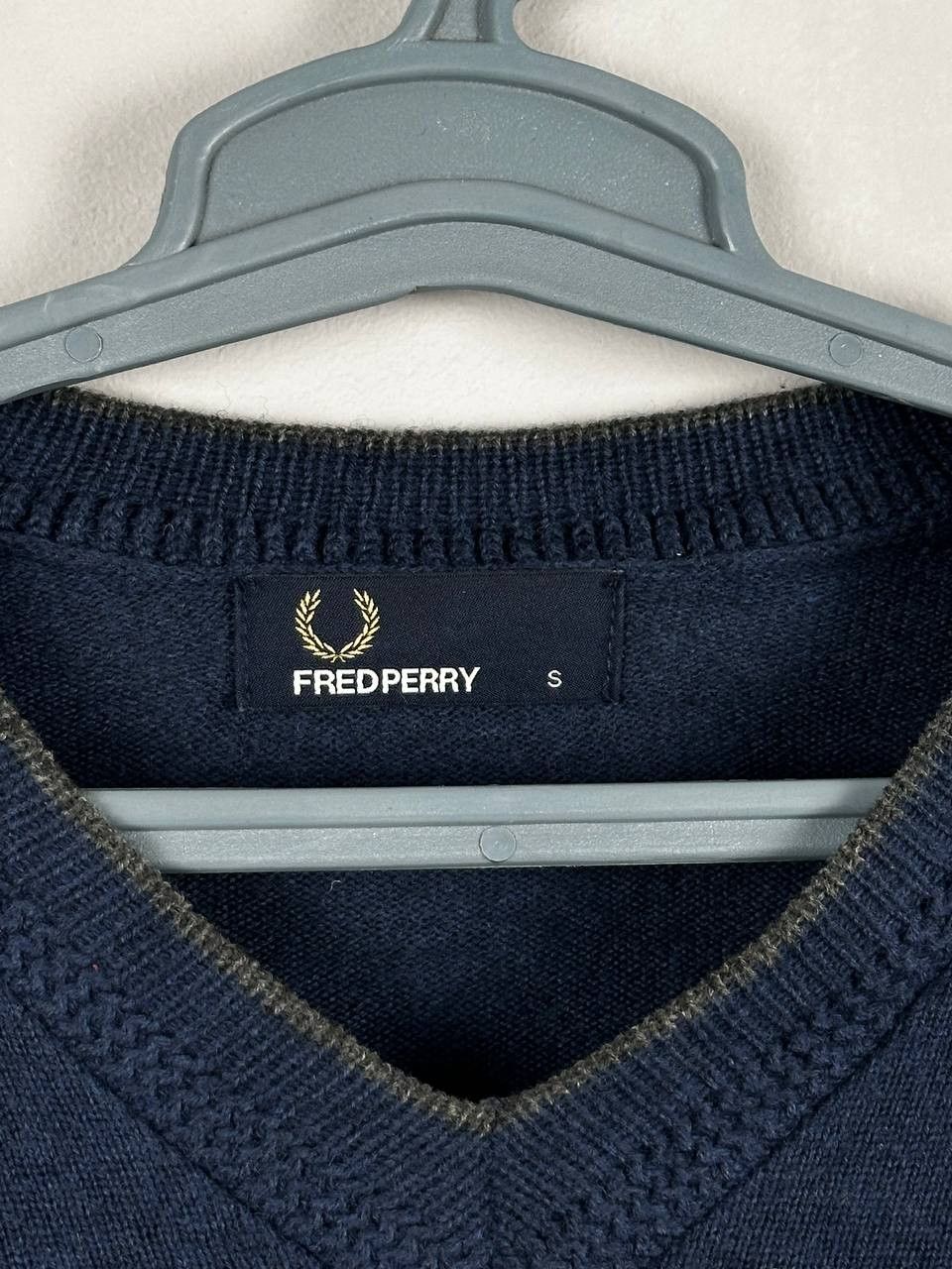 Fred Perry Fred Perry Blue Wool Sweater Size S Size US S / EU 44-46 / 1 - 5 Thumbnail