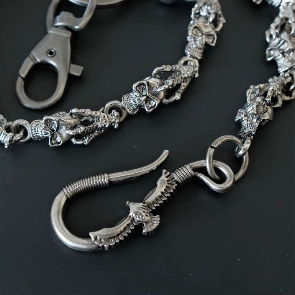 Japanese Brand × Vintage Punk Flying Eagle Skull Chain – Y2K Disco Waist Accessory Size ONE SIZE - 5 Thumbnail