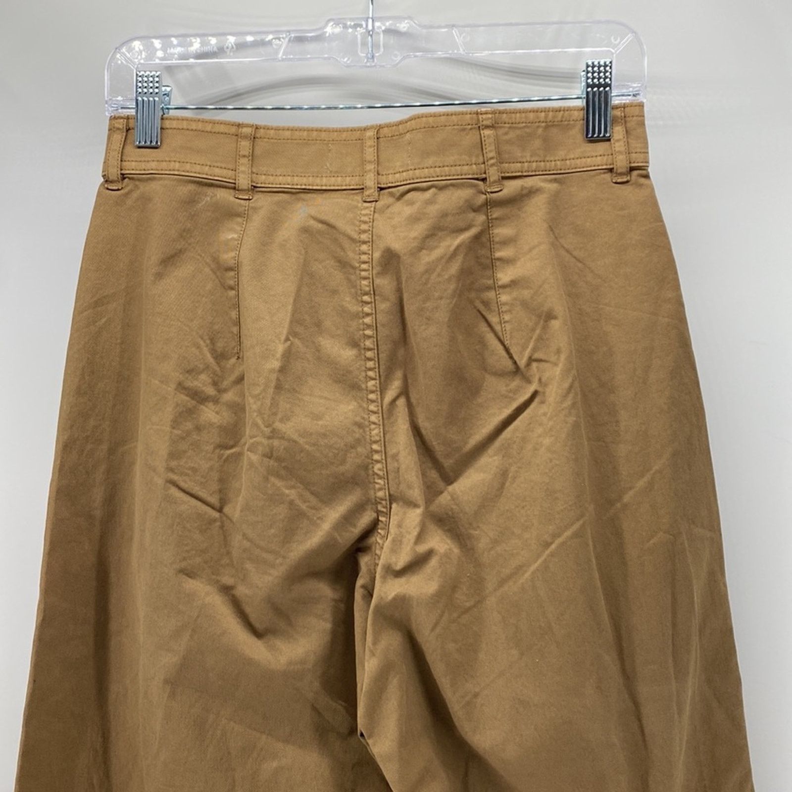 Everlane Everlane khaki high waisted wide leg cropped pants size 4 Size 27" / US 4 / IT 40 - 3 Thumbnail