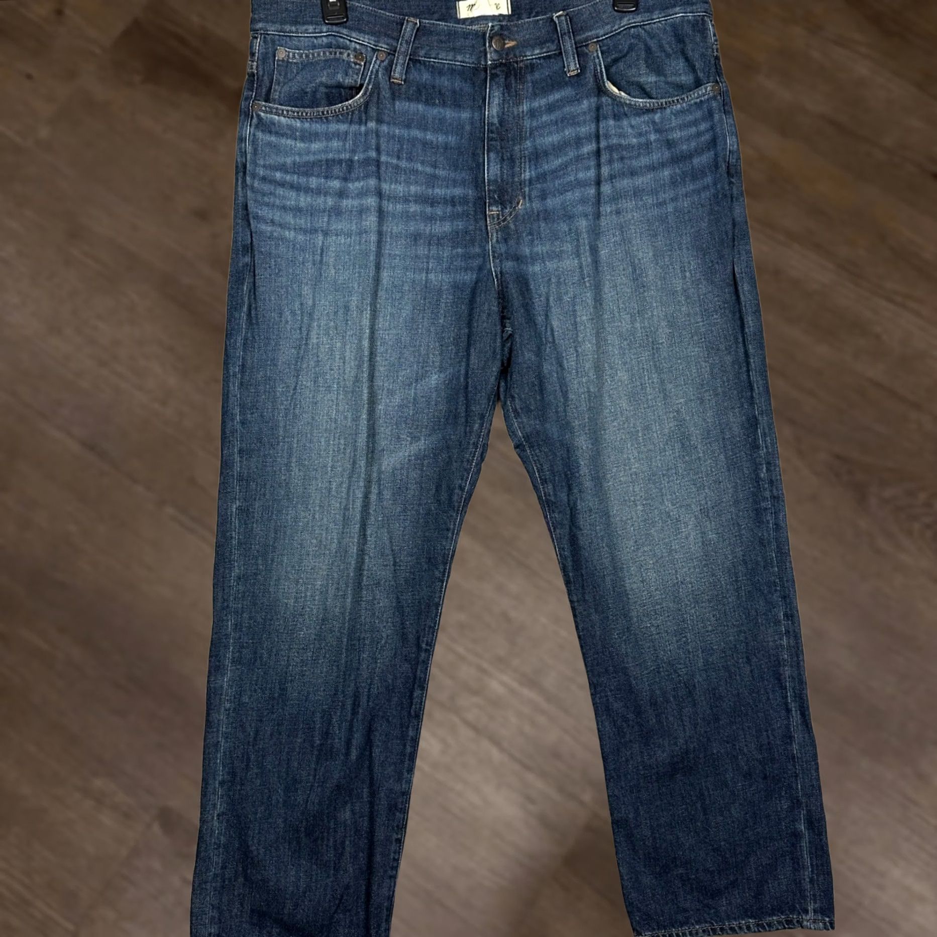 Madewell Madewell Jeans Mens 40X30 Blue Straight Pants Jeans 5-Pocket Denim Cashmere Blend Modern Classic Size US 40 / EU 56 - 1 Thumbnail