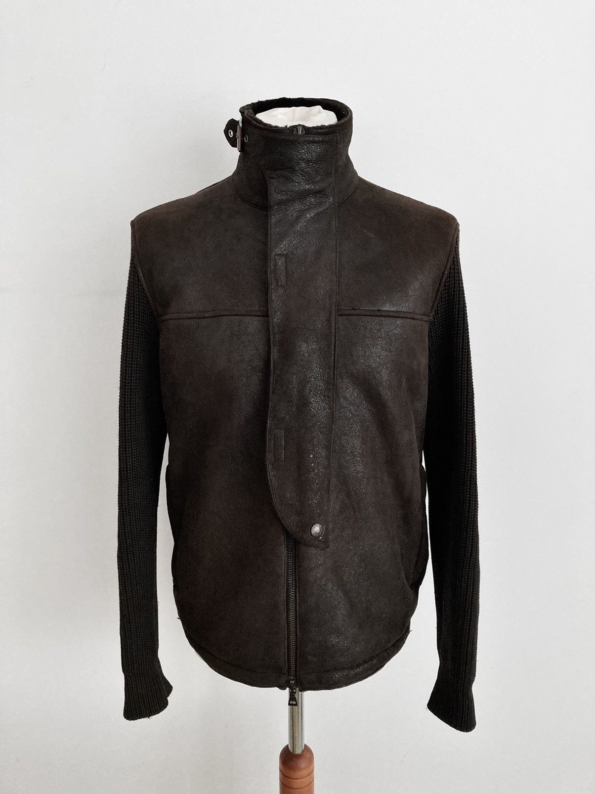 Prada Sheepskin Aviator Zip Knit Jacket Size US M / EU 48-50 / 2 - 3 Thumbnail