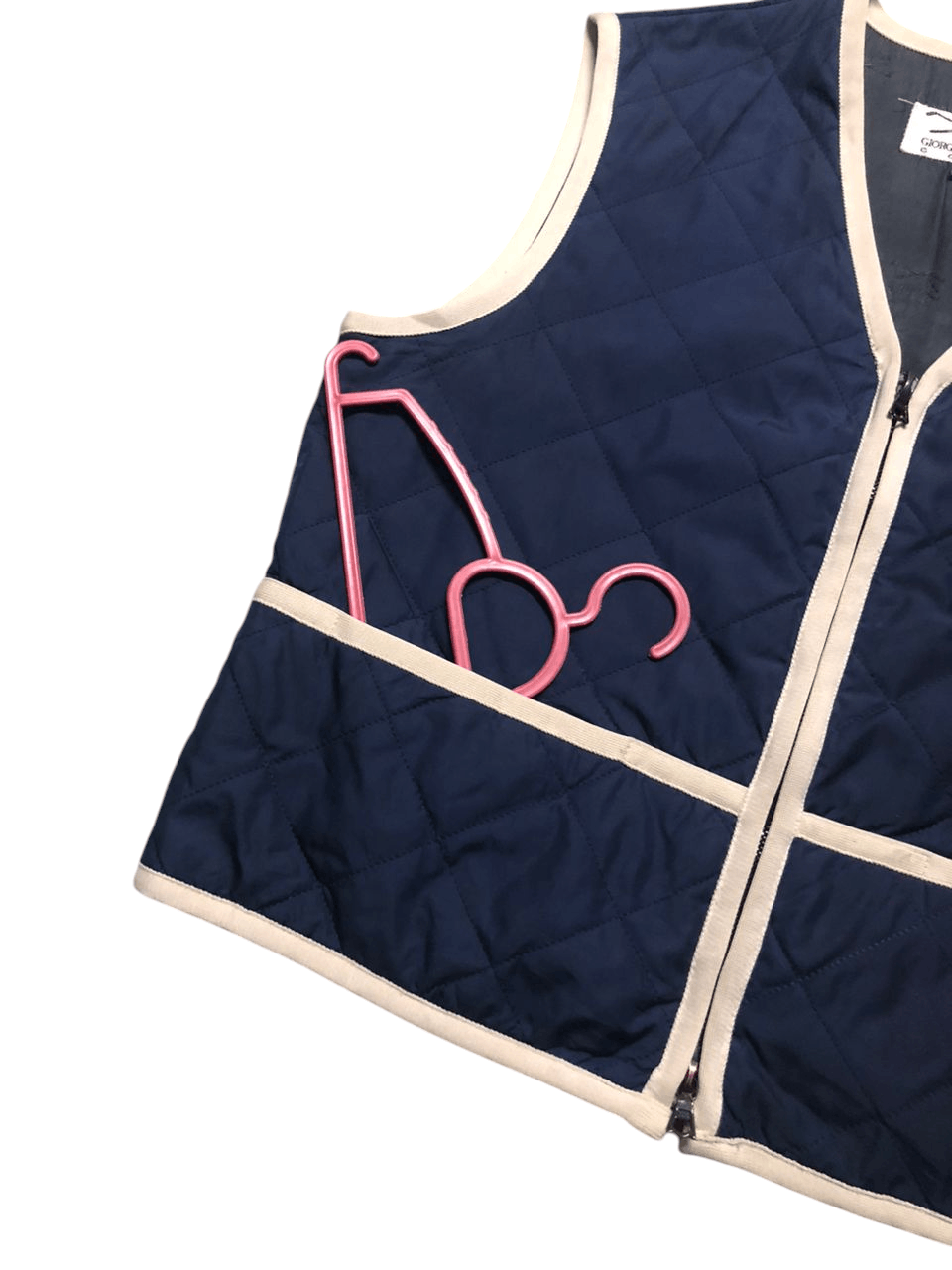 Giorgio Armani Vintage Giorgio Armani Golf Quilted Vest Riri Zipper Size US S / EU 44-46 / 1 - 13 Thumbnail